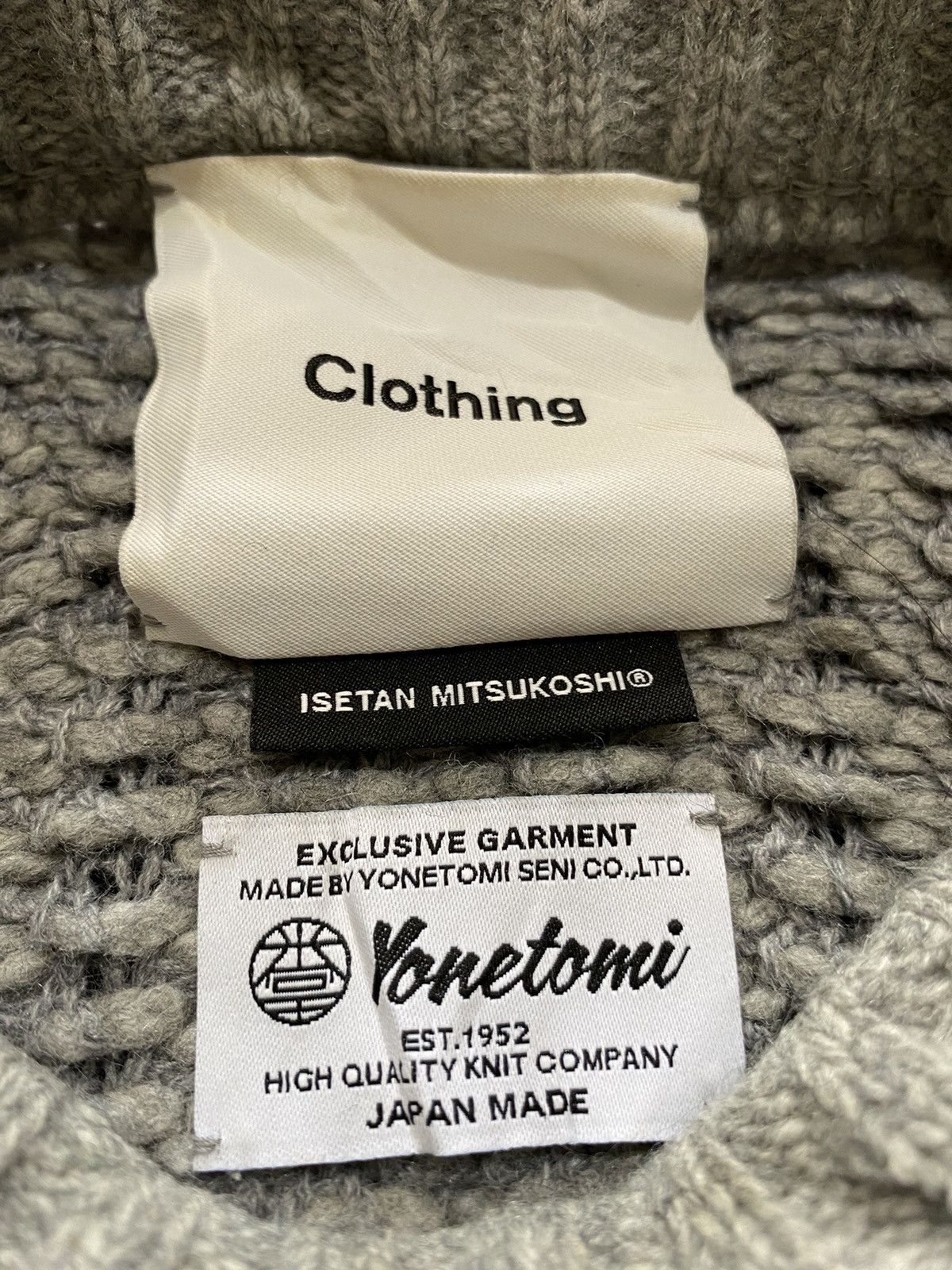 20471120 × Japanese Brand Yonetomi seni “ISETAN MITSUKOSHI” wool rib knit Size US M / EU 48-50 / 2 - 4 Thumbnail