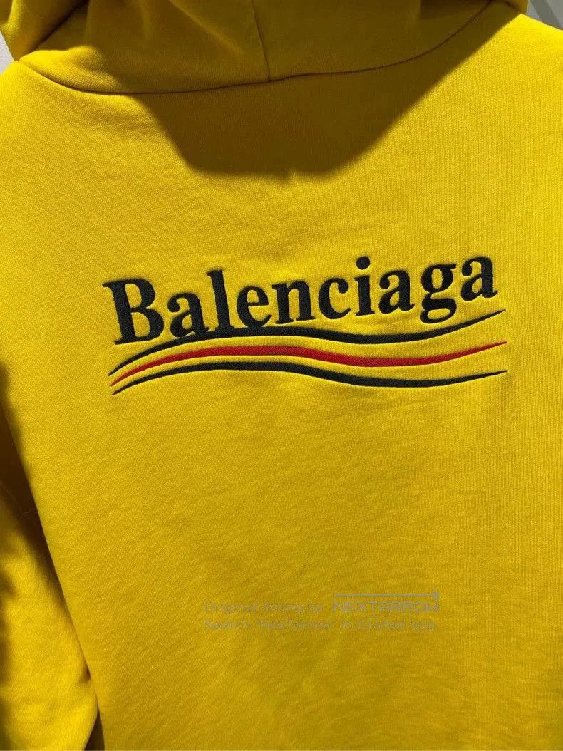 Balenciaga Balenciaga Yellow Hoodie with Coke Embroidery. Size US M / EU 48-50 / 2 - 6 Thumbnail