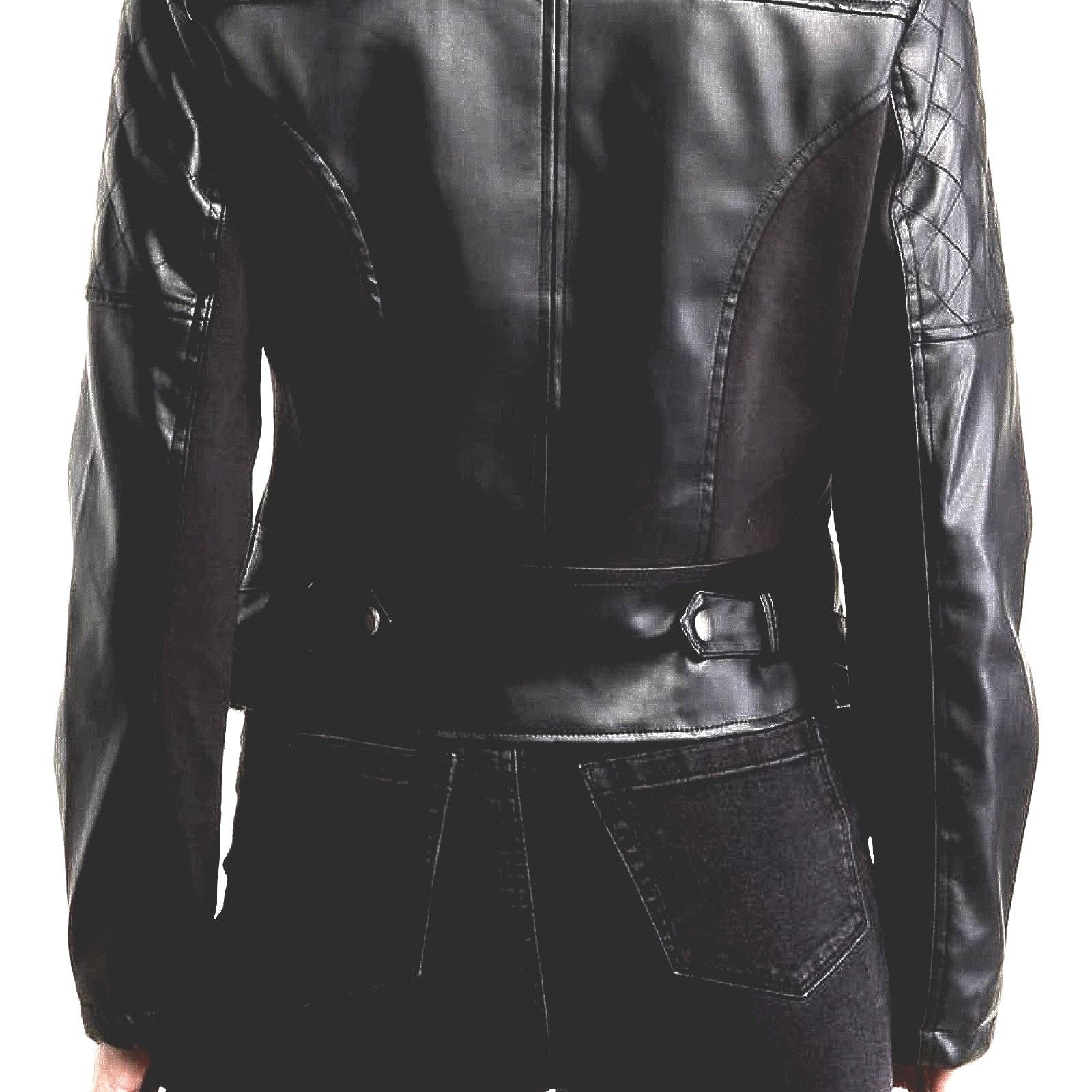 Other Ookie & Lala Faux Leather Mix Quilt Drape Jacket - Black - L Size L / US 10 / IT 46 - 6 Thumbnail
