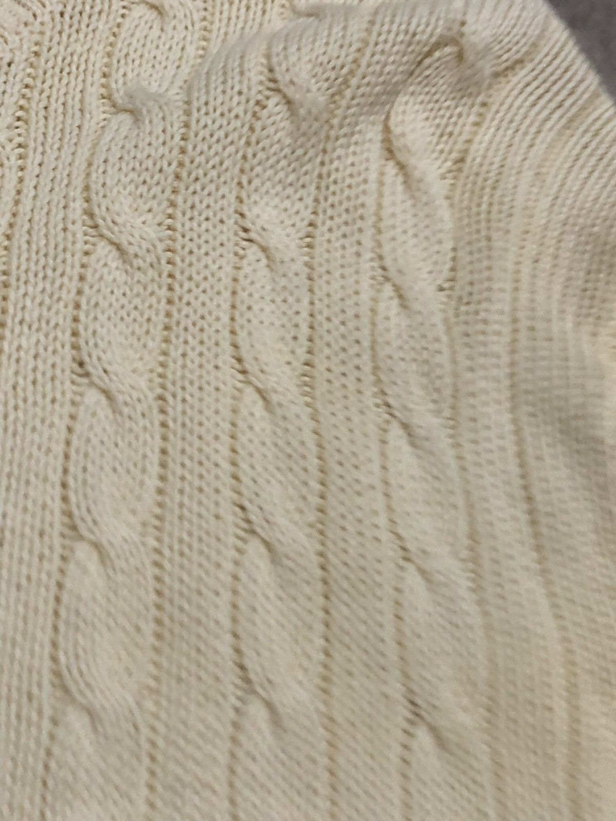 Vintage Vtg 90s Land’s End Cable Knit Cardigan Size M / US 6-8 / IT 42-44 - 3 Thumbnail