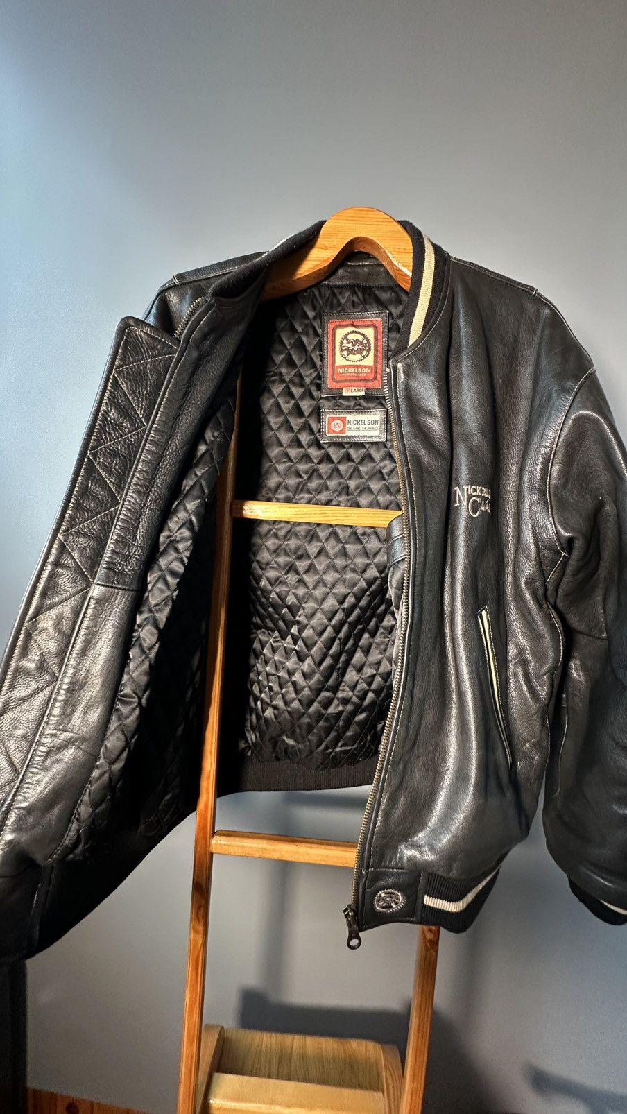 Vintage Nickelson Classic vintage leather jacket made in Asia Size US XL / EU 56 / 4 - 25 Thumbnail