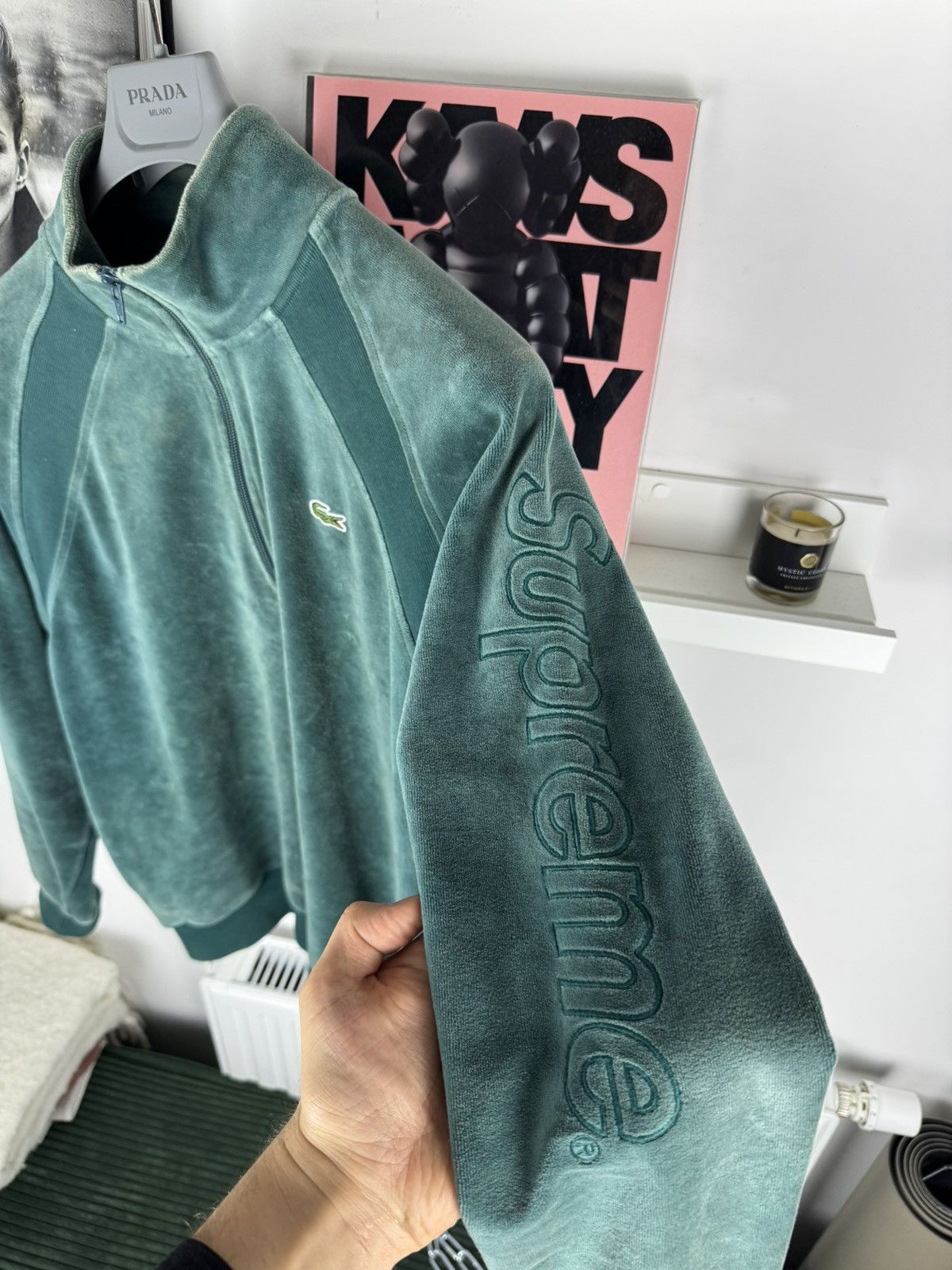 Lacoste × Supreme Supreme Lacoste 1/4 Zip Streetwear Rare Sweater Sweatshirt Size US M / EU 48-50 / 2 - 2 Thumbnail