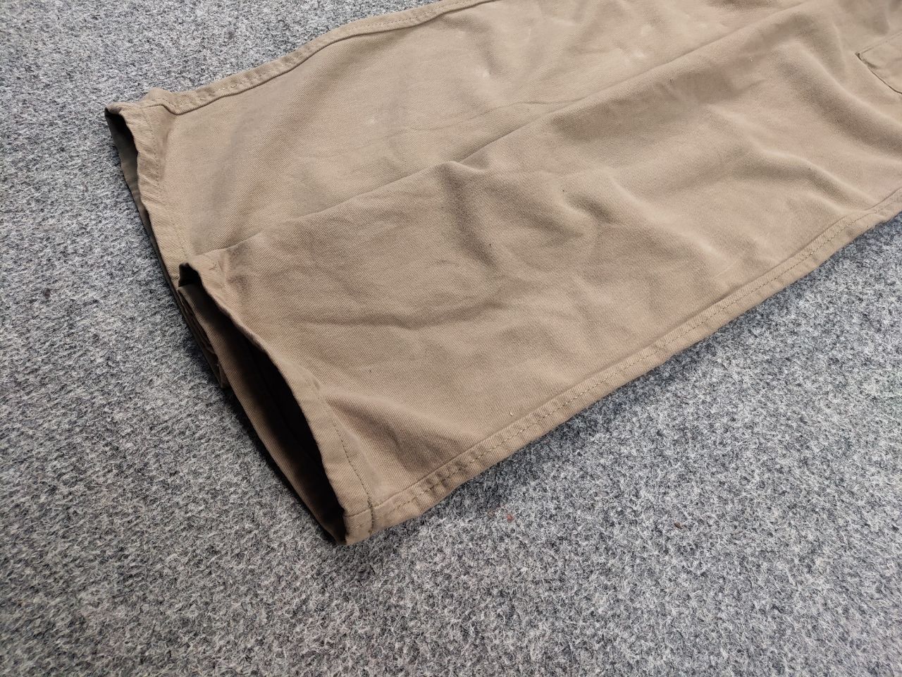Japanese Brand Vintage 90's Japanese Baggy Beige Cargo Pants Y2K Hype Style Size US 29 - 6 Thumbnail