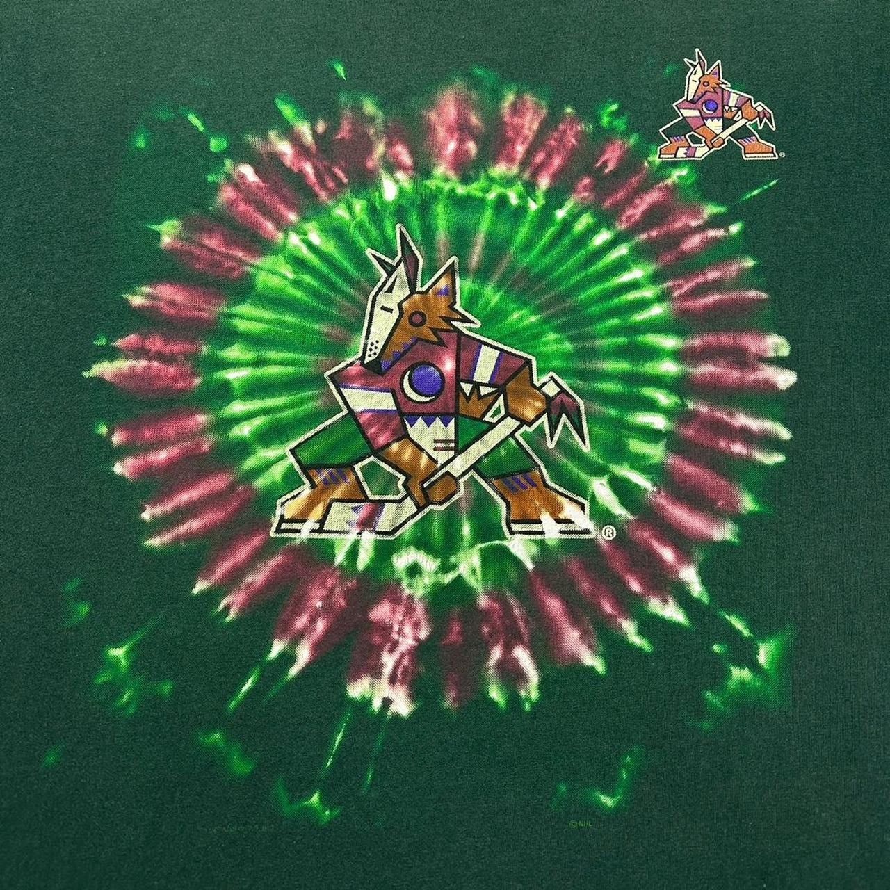 NHL × Vintage Vintage Phoenix Coyotes Tie-Dye T-Shirt Size US XL / EU 56 / 4 - 3 Thumbnail