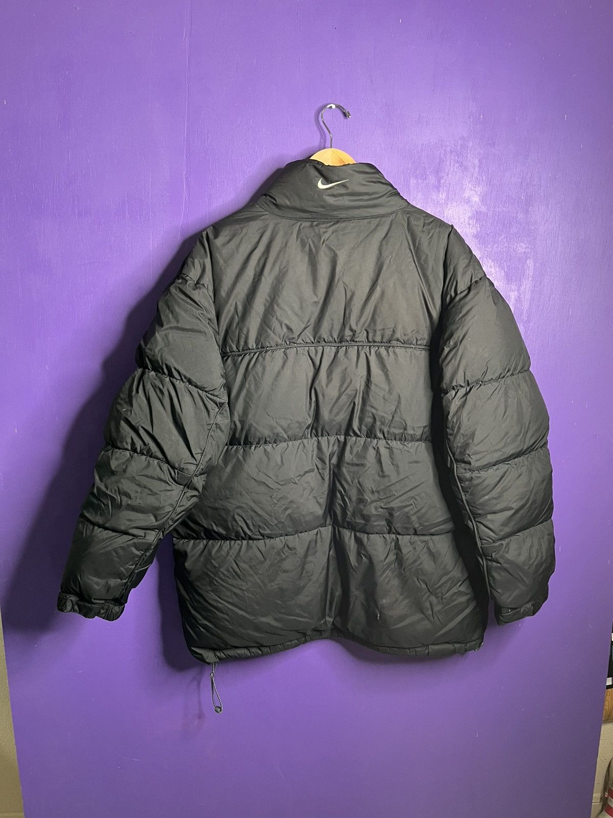 Nike × Vintage Vintage 00s Nike simple swoosh puffer jacket Size US XL / EU 56 / 4 - 2 Thumbnail