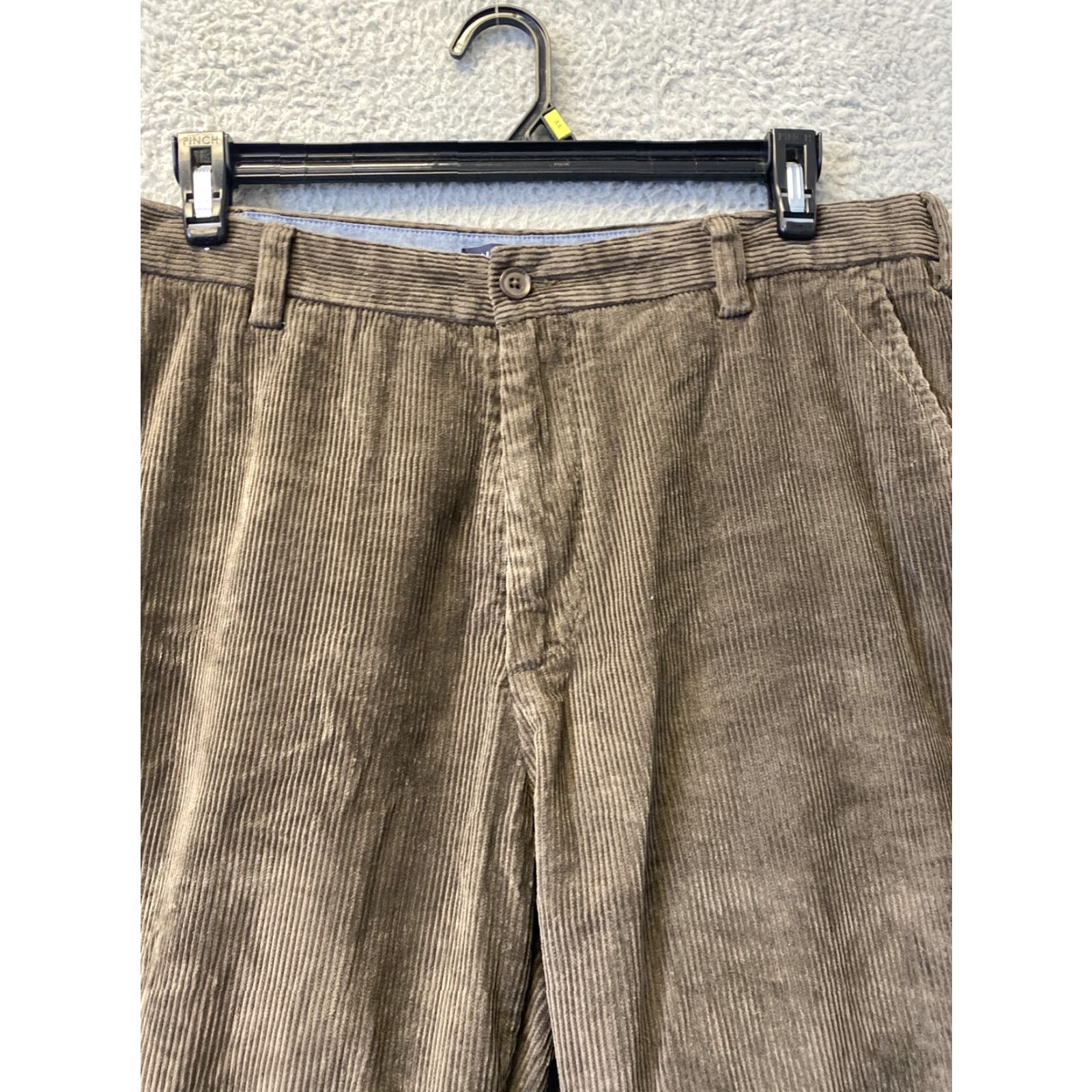 Nautica VINTAGE Nautica Corduroy Pants Brown Men’s 36X30 Regular Straight 90s Grunge Skater Belt Loops Pockets Casual Workwear Size US 36 / EU 52 - 2 Thumbnail