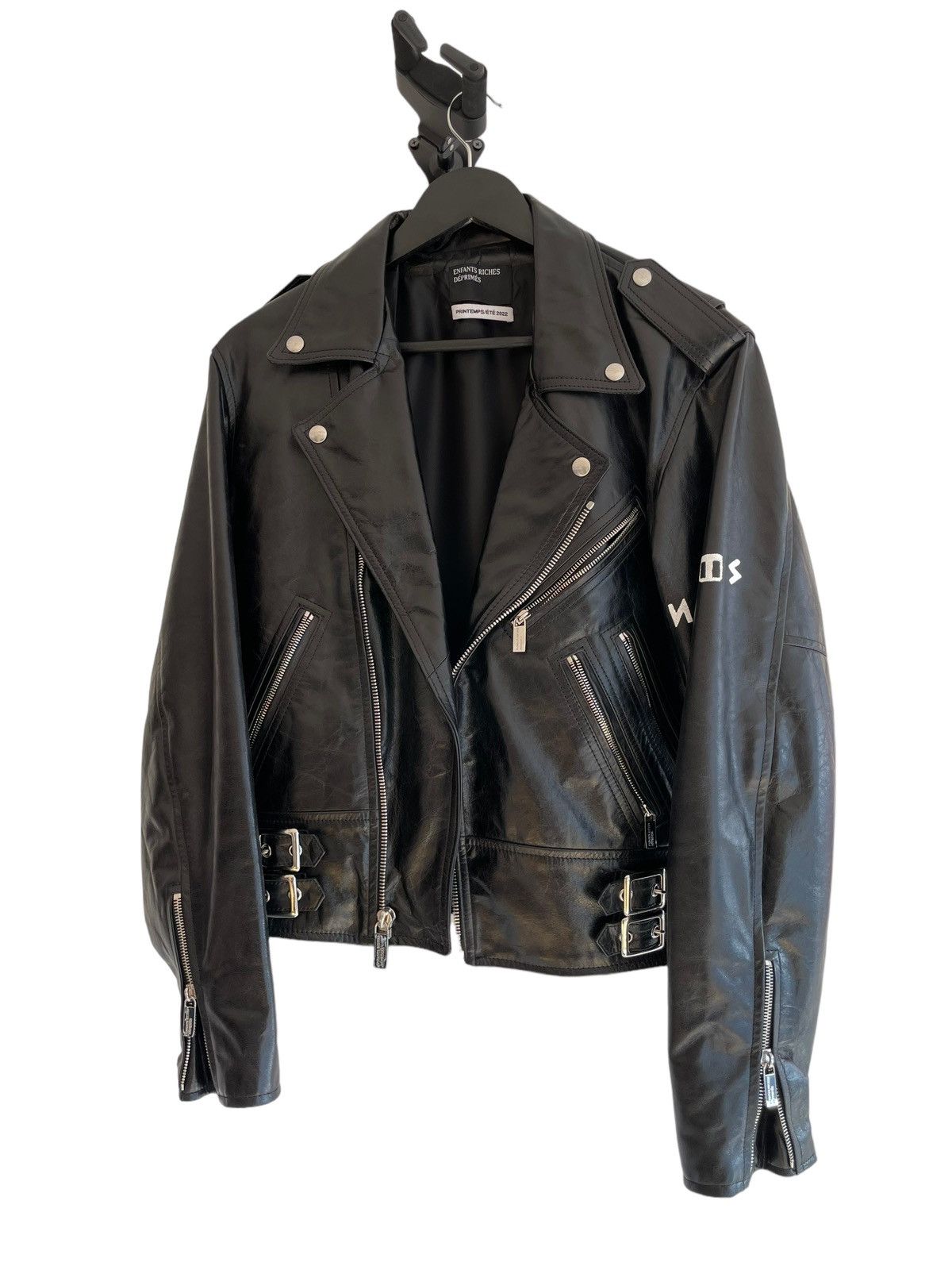 Enfants Riches Deprimes ERD Goth Couple Leather Moto Jacket Enfants Riches Deprimes ERD Goth Couple Leather Moto Jacket