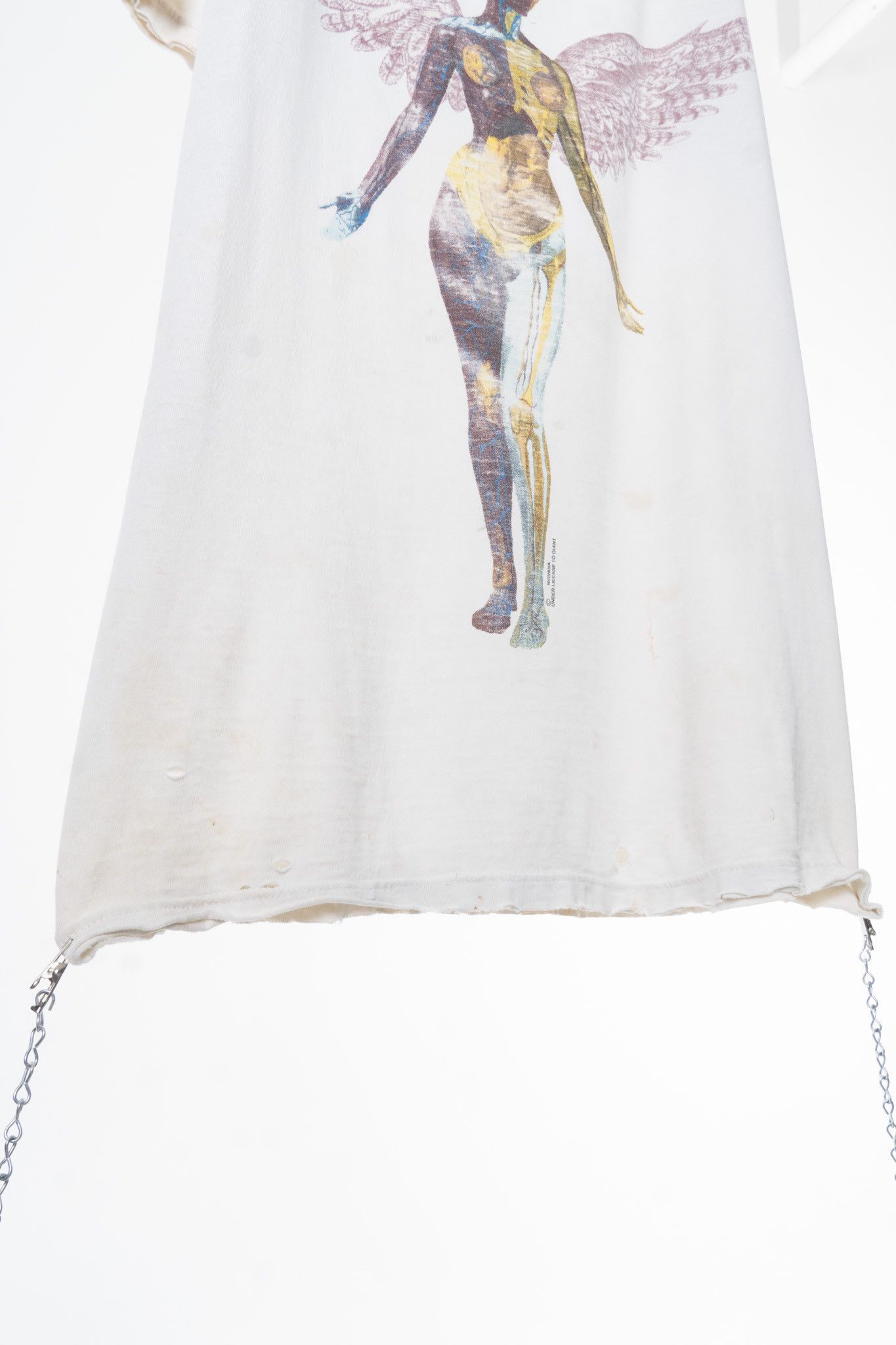 Vintage VINTAGE 1993 NIRVANA ‘IN UTERO’ THRASHED BANDT-SHIRT Size US XL / EU 56 / 4 - 5 Thumbnail