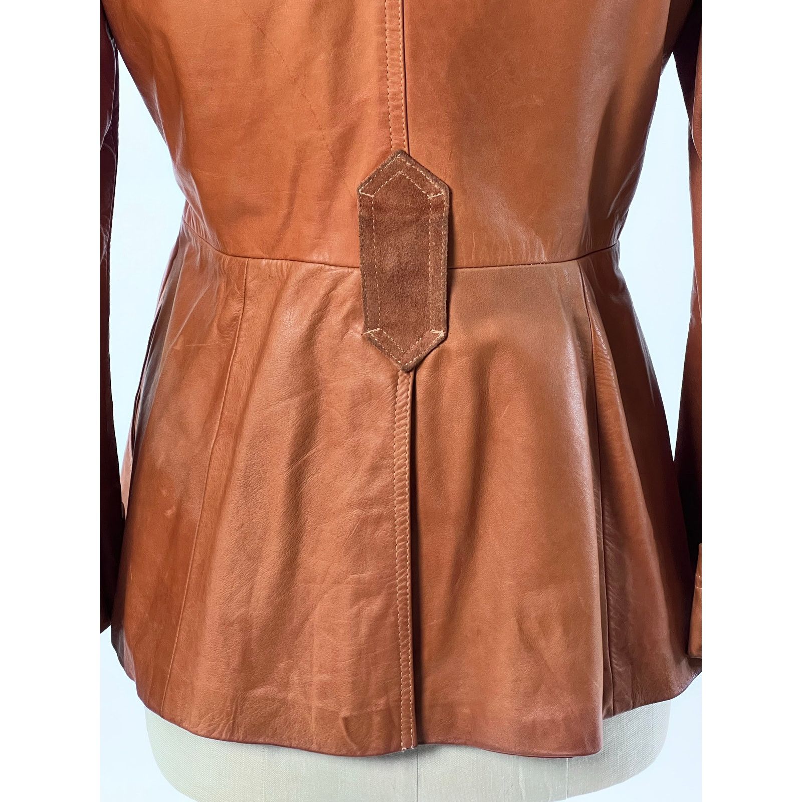 Other VTG Hooded Leather Jacket Cottagecore Festival Boho S/M Size S / US 4 / IT 40 - 6 Thumbnail