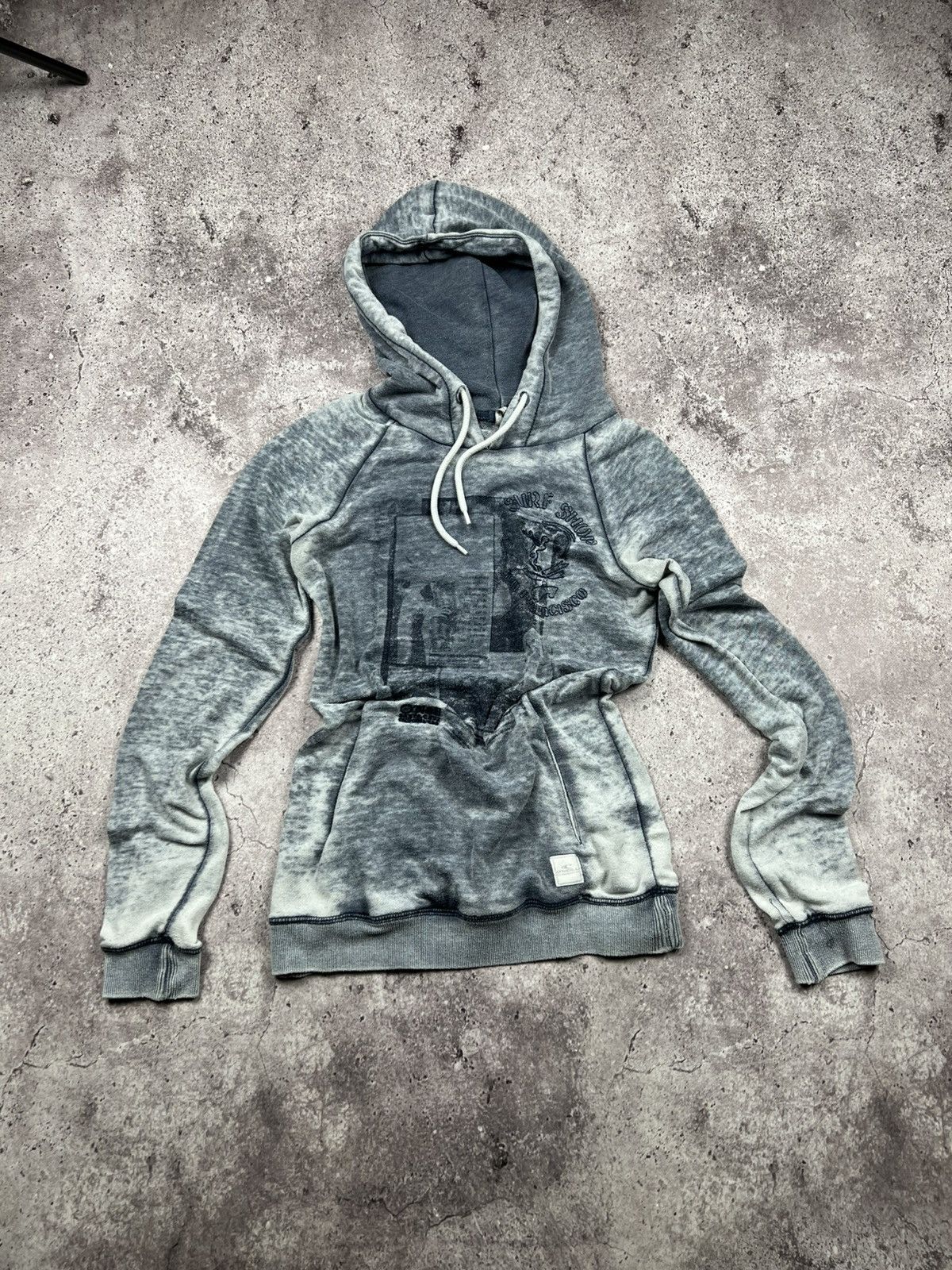 O'Neill Vintage Y2K Oneill Distressed Hoodie Embroidered Logo Size US S / EU 44-46 / 1 - 2 Thumbnail