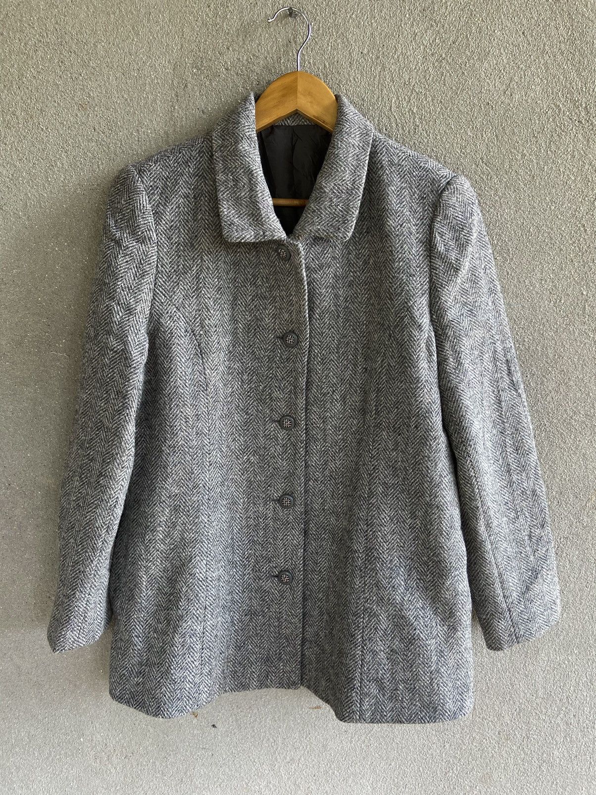 Harris Tweed Vintage HARRIS TWEED wool jacket Size L / US 10 / IT 46 - 1 Thumbnail