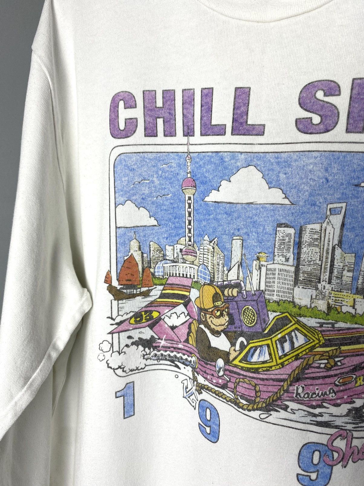 Vintage Vintage 1993 Chill Since Racing Boat Sweatshirt Size US M / EU 48-50 / 2 - 3 Thumbnail