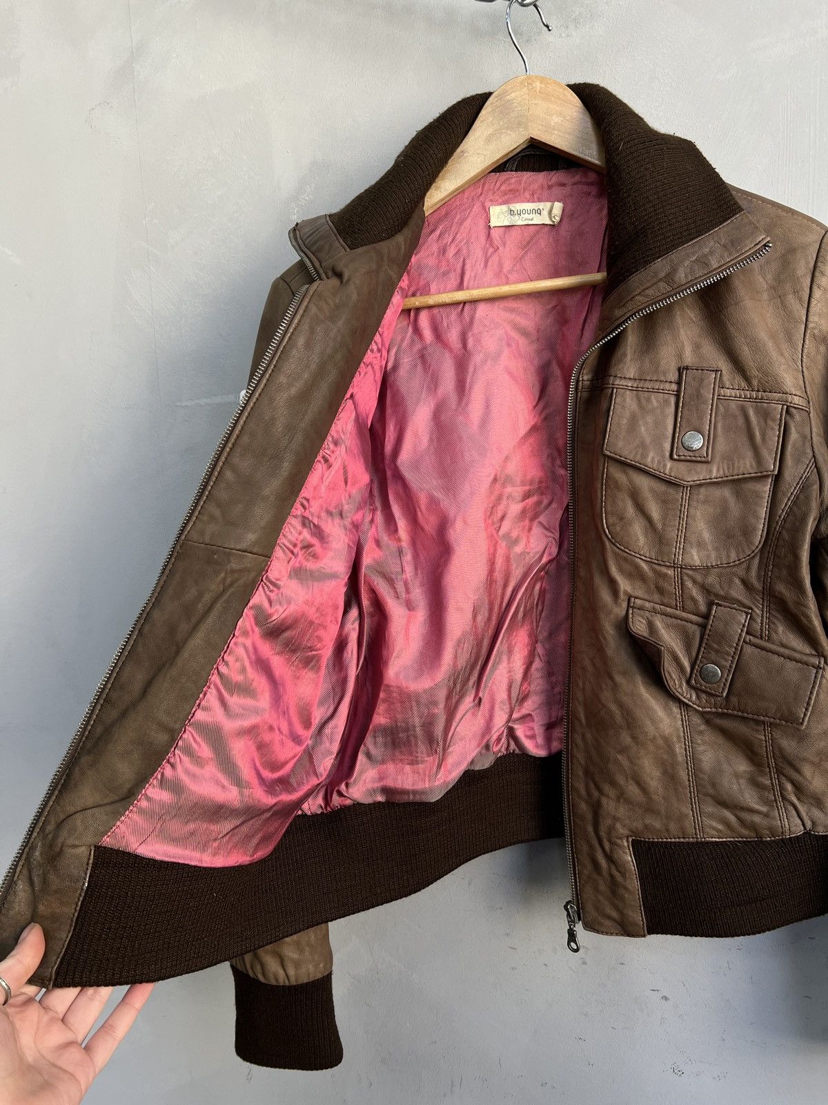 14th Addiction Gothic avant garde cropped bomber leather jacket y2k hype Size US M / EU 48-50 / 2 - 13 Thumbnail