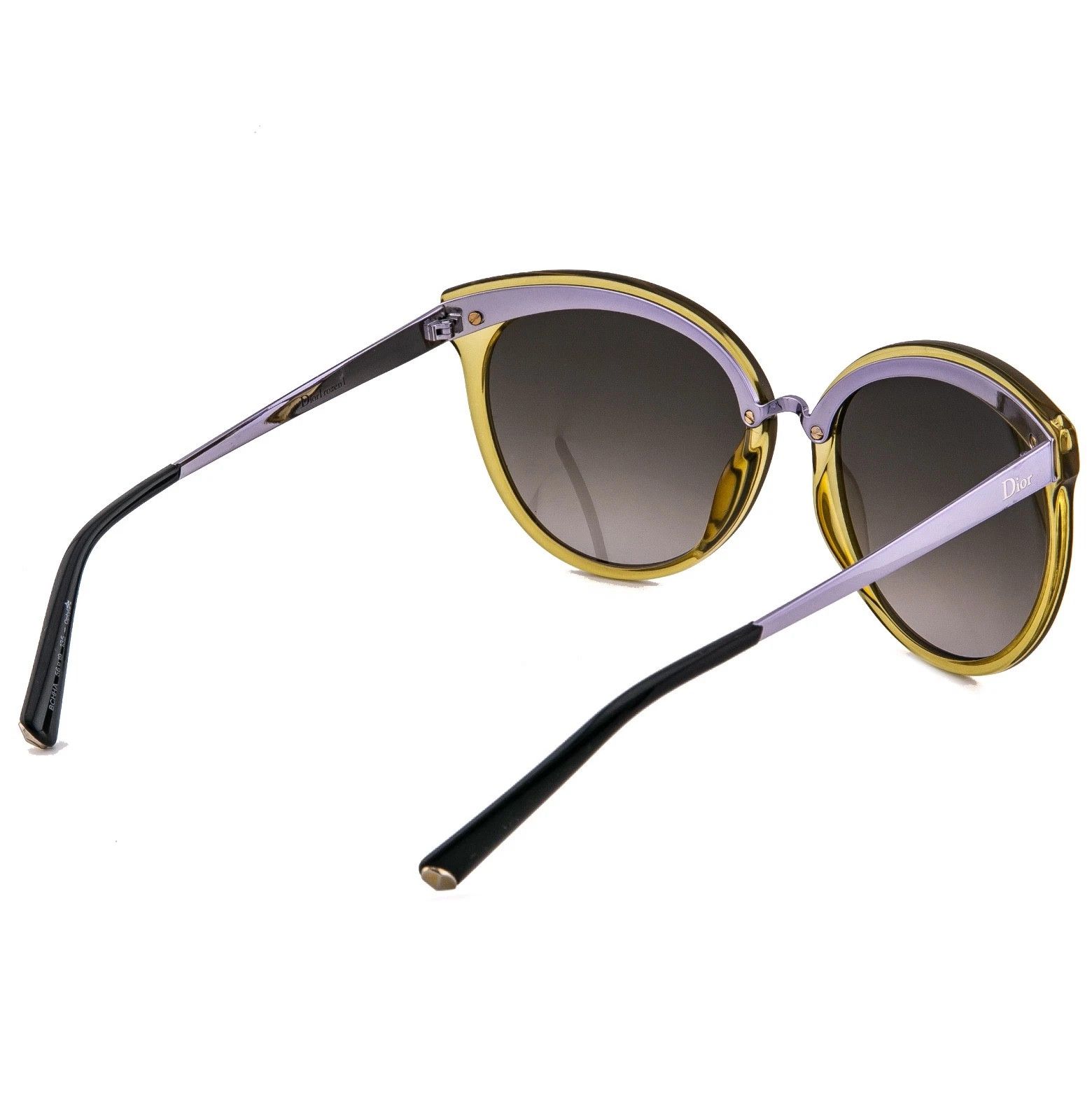 Christian Dior Monsieur CHRISTIAN DIOR Frozen 1 Transparent Yellow Lilac Sunglasses Size ONE SIZE - 3 Thumbnail