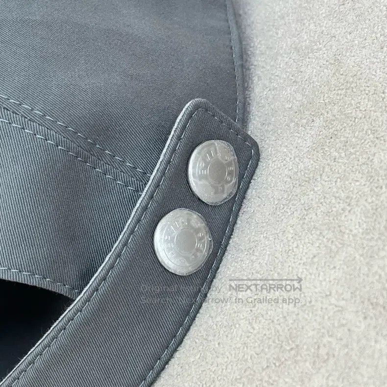 Hermes Hermes size 61 Gray logo print baseball cap Size ONE SIZE - 5 Thumbnail