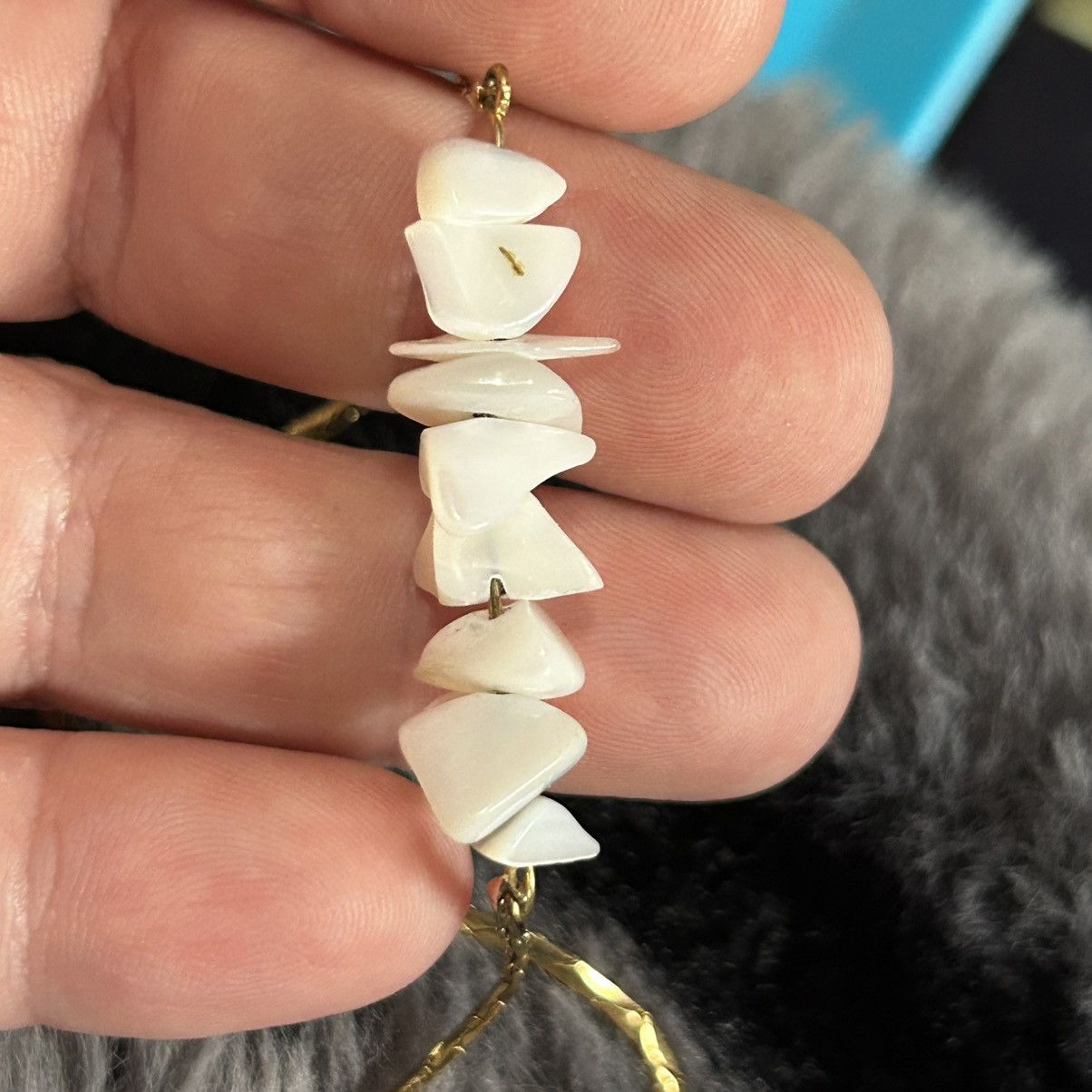 Jewelry Vintage milky quartz stone bar gold chain necklace Size ONE SIZE - 5 Thumbnail