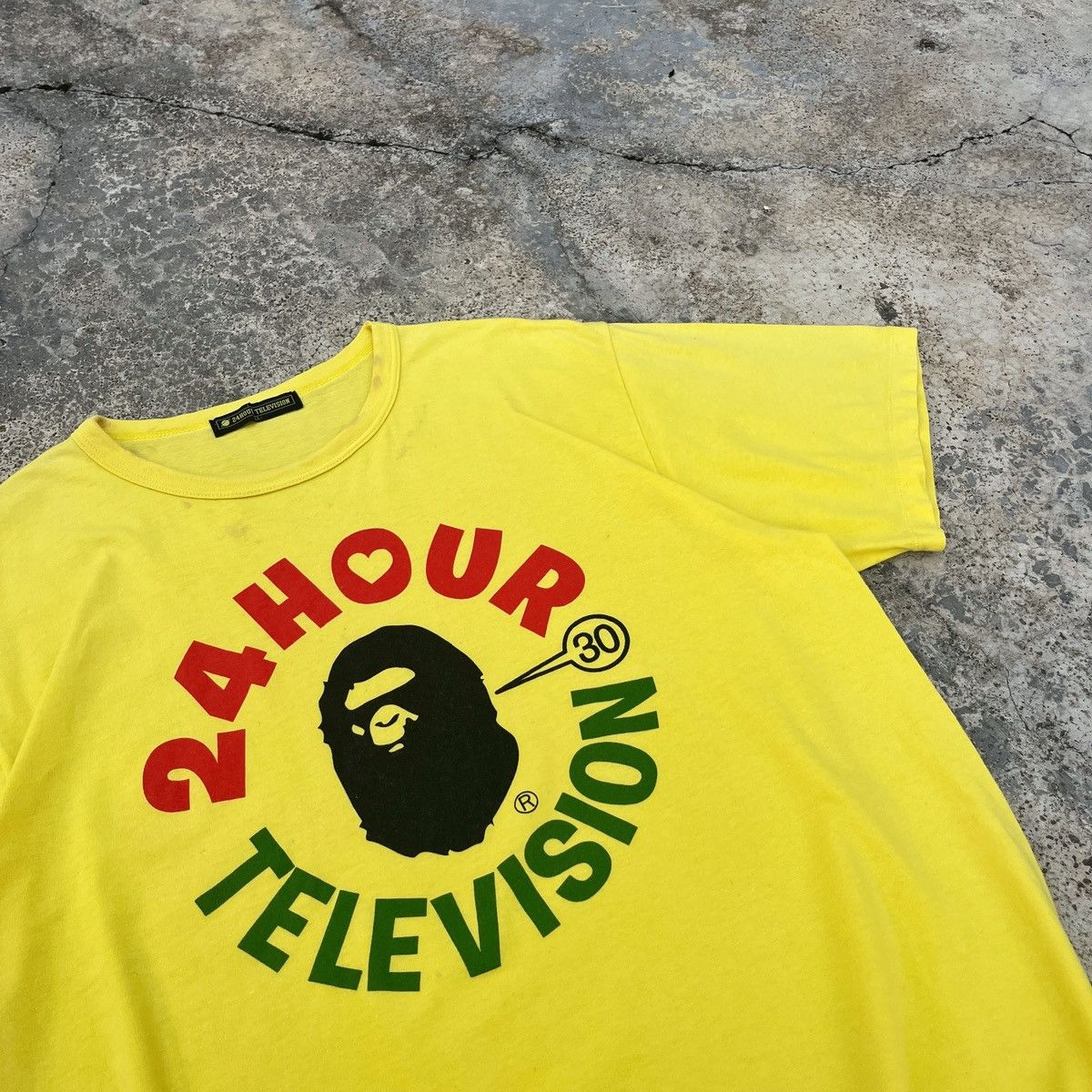 Bape 24 Hour Television X A Bathing Ape Nice Design Tee Rare Size US L / EU 52-54 / 3 - 2 Thumbnail