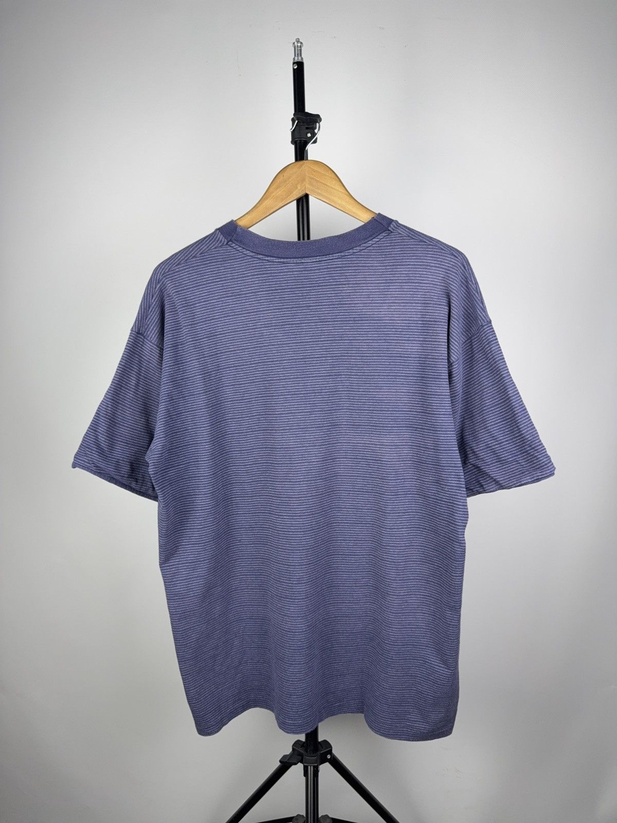 Vintage Vintage 90s Retro Logo Vancouver Canada Striped Tee Shirt Size US L / EU 52-54 / 3 - 9 Thumbnail