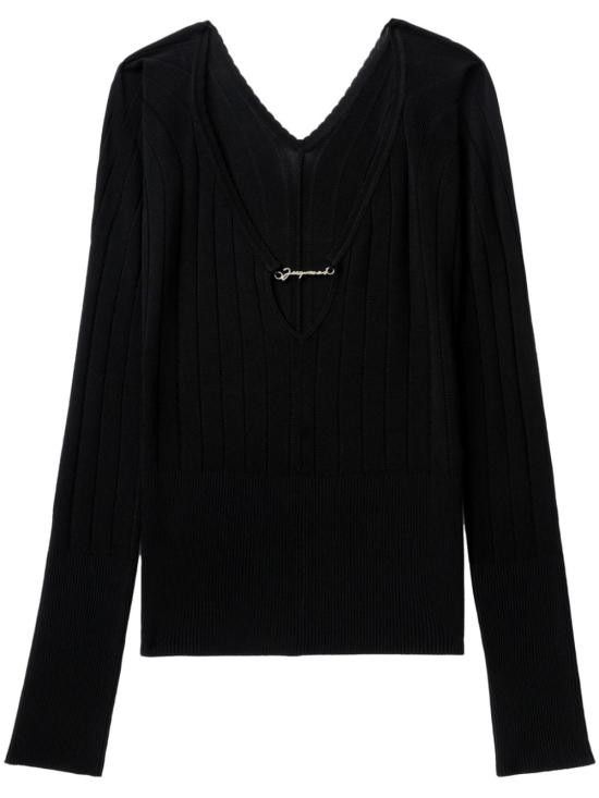 Jacquemus JACQUEMUS Women Sweater 241KN357 2358990 Black Size M / US 6-8 / IT 42-44 - 1 Thumbnail