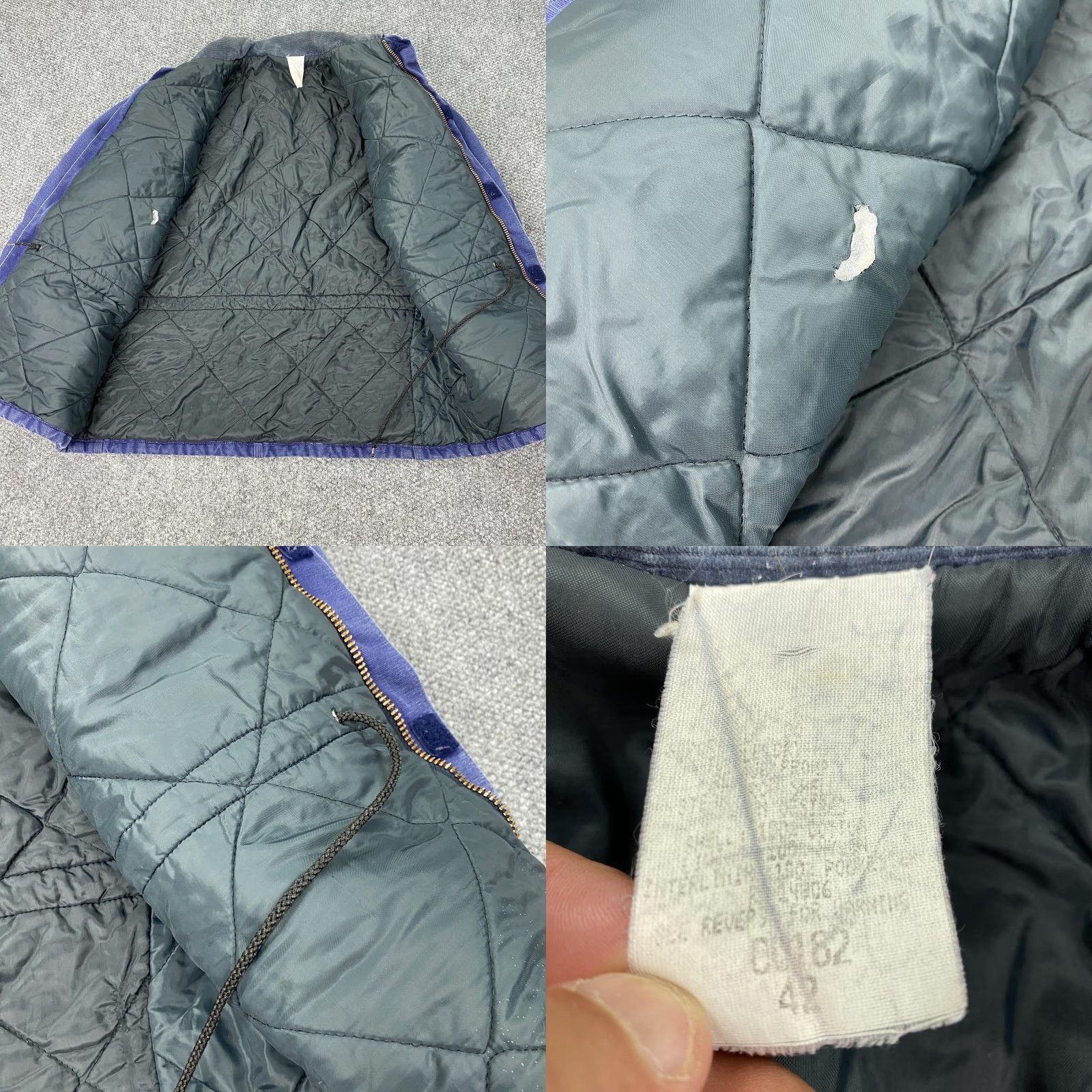 Carhartt VINTAGE Carhartt Jacket Mens Large 42 Indigo Canvas Quilted Workwear 90s Size US XS / EU 42 / 0 - 8 Thumbnail