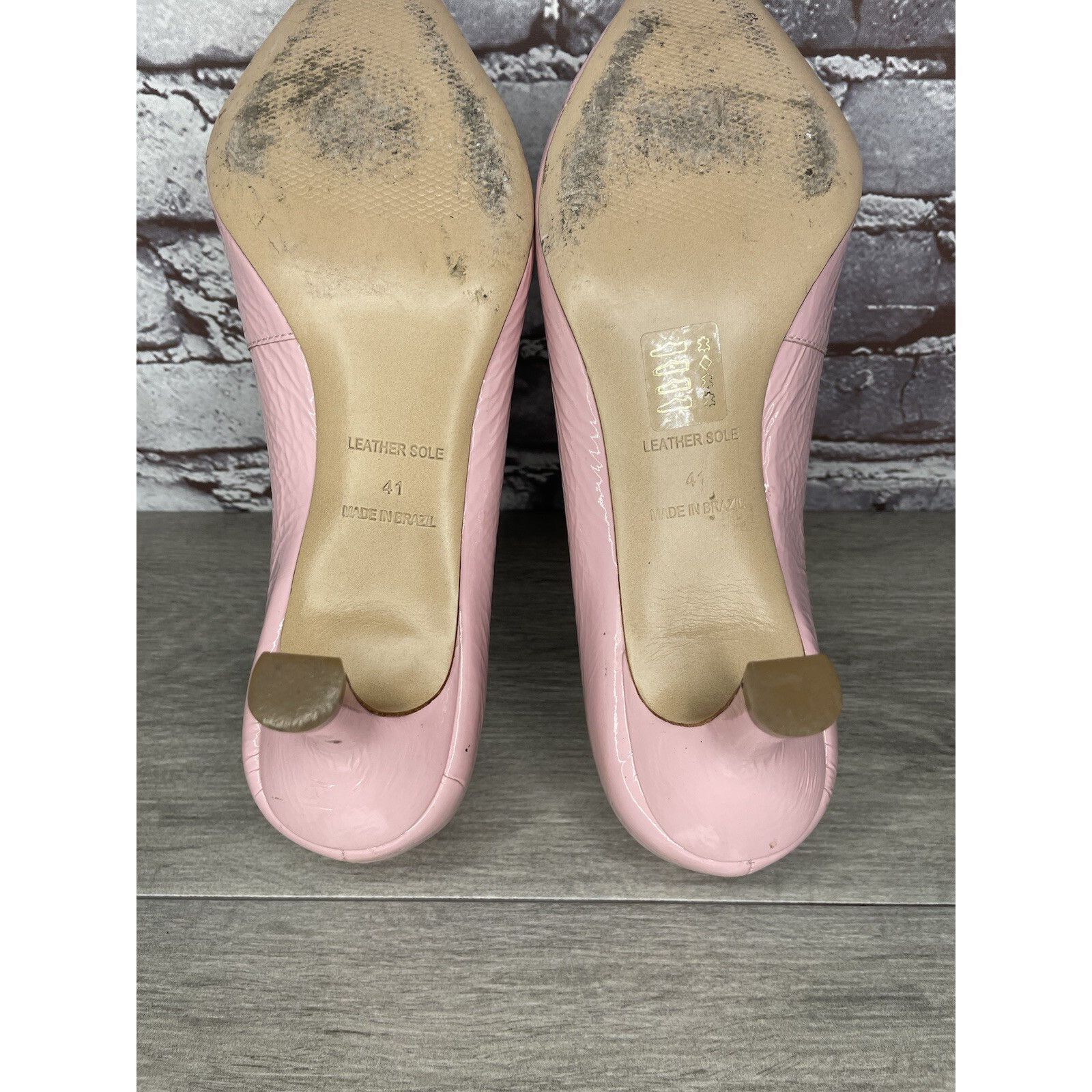 Anthropologie Anthropologie Maeve Heart Pink Patent Pink Valentines Love P Size US 10.5 / IT 40.5 - 22 Thumbnail