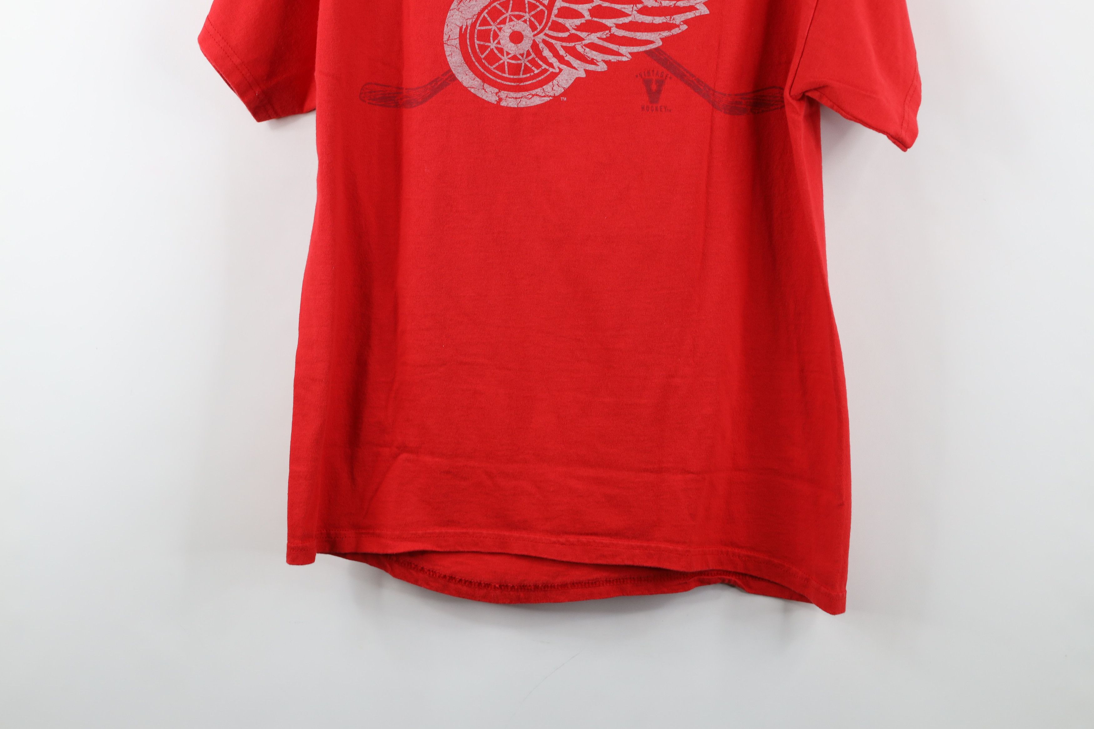 Vintage Vintage D Detroit Red Wings Hockey Short Sleeve T-Shirt Size US M / EU 48-50 / 2 - 14 Thumbnail