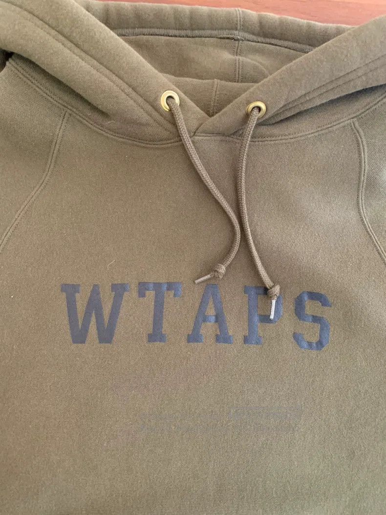Wtaps Wtaps Military green hooded sweatshirt Size US L / EU 52-54 / 3 - 2 Thumbnail