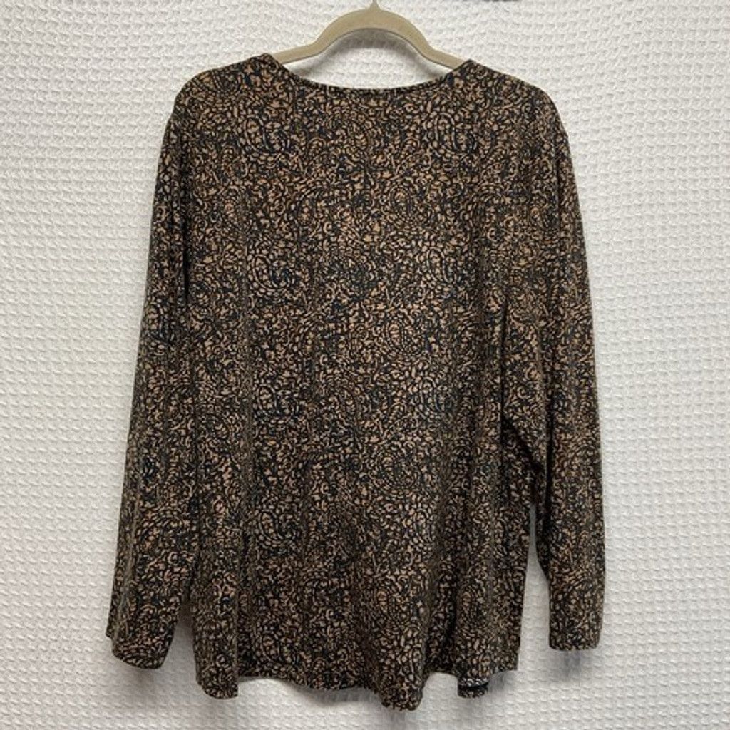 J. Jill NWT J. Jill Pure Jill Long Sleeve Stretch T-Shirt Women 2X Size ONE SIZE - 3 Thumbnail