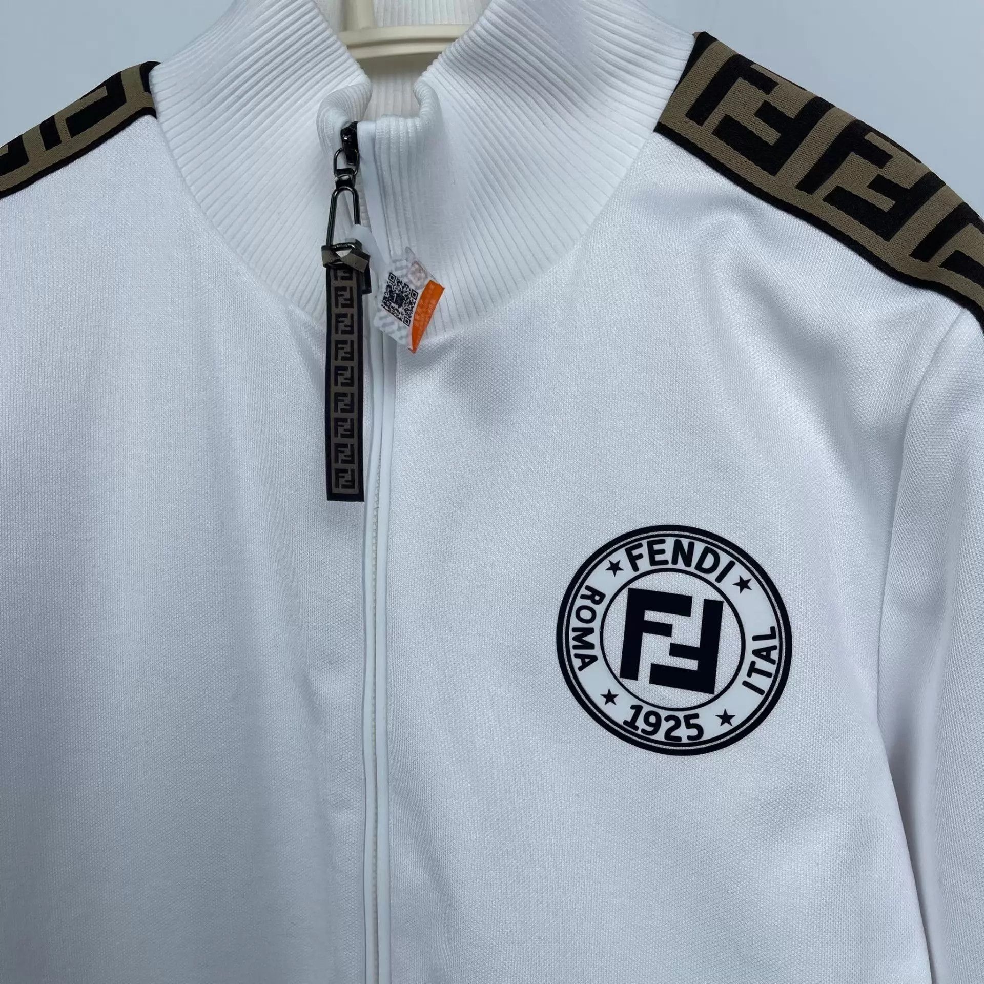 Fendi Fendi White Track Jacket & Pants Set Size US S / EU 44-46 / 1 - 4 Thumbnail