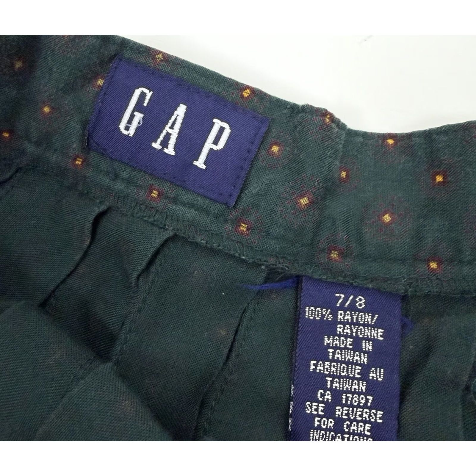 Gap VINTAGE Gap Mini Skirt Womens Small Forest Green Pleated High Waist 80s 90s Size 26" / US 2 / IT 38 - 6 Thumbnail