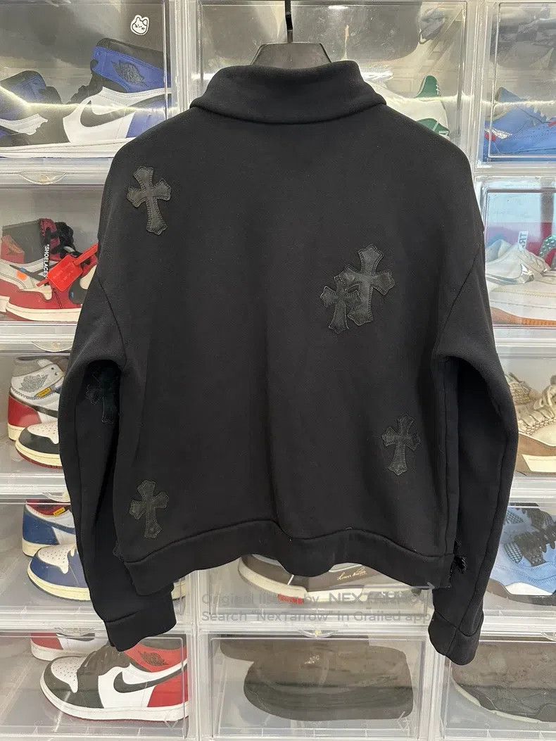 Chrome Hearts CHROME HEARTS Size S Cross-skin black half zipper sweater Size US S / EU 44-46 / 1 - 3 Thumbnail