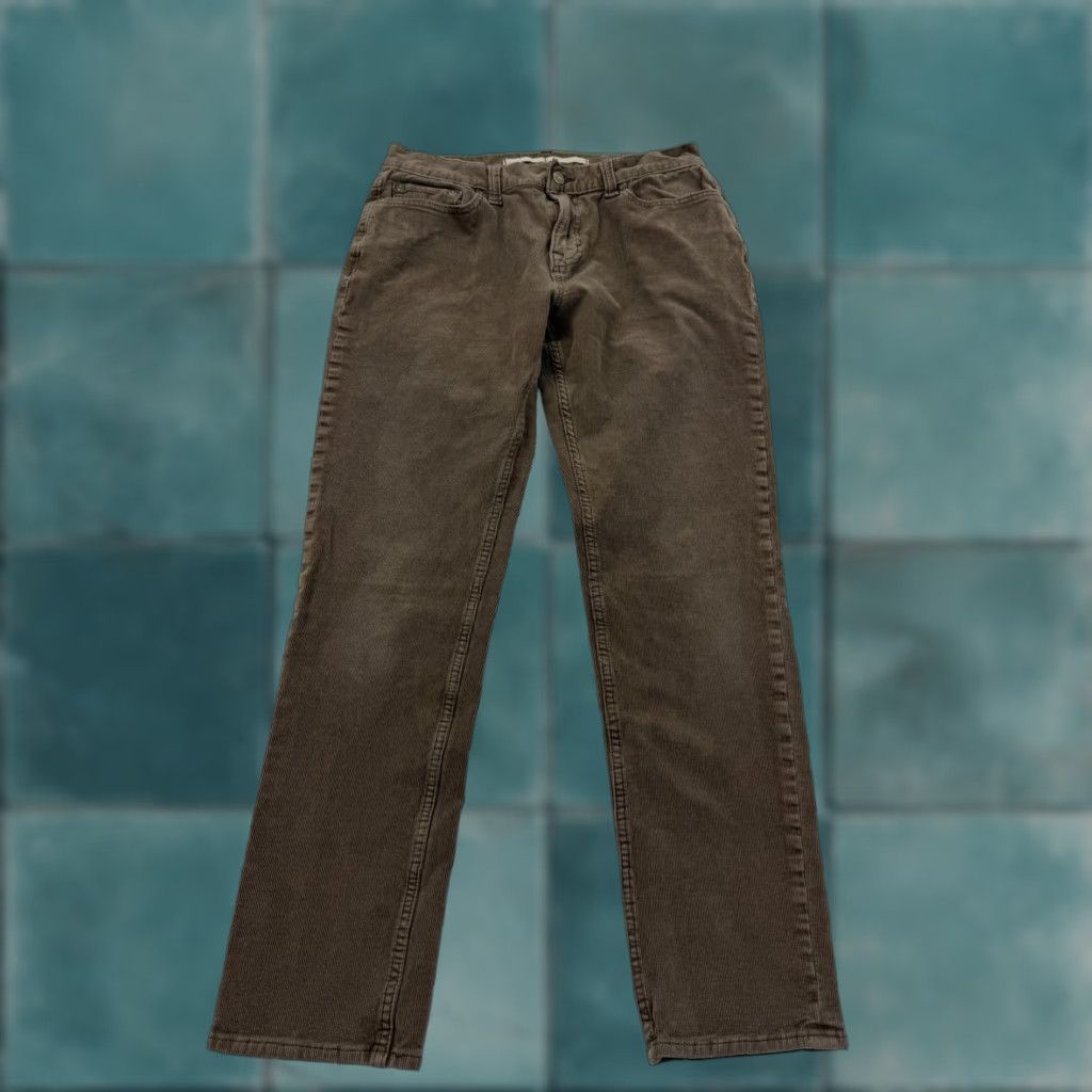 Banana Republic Banana Republic Travel Cord Mens Pants 29x27 Brown Corduroy Chino Stretch Casual Size US 29 - 1 Thumbnail