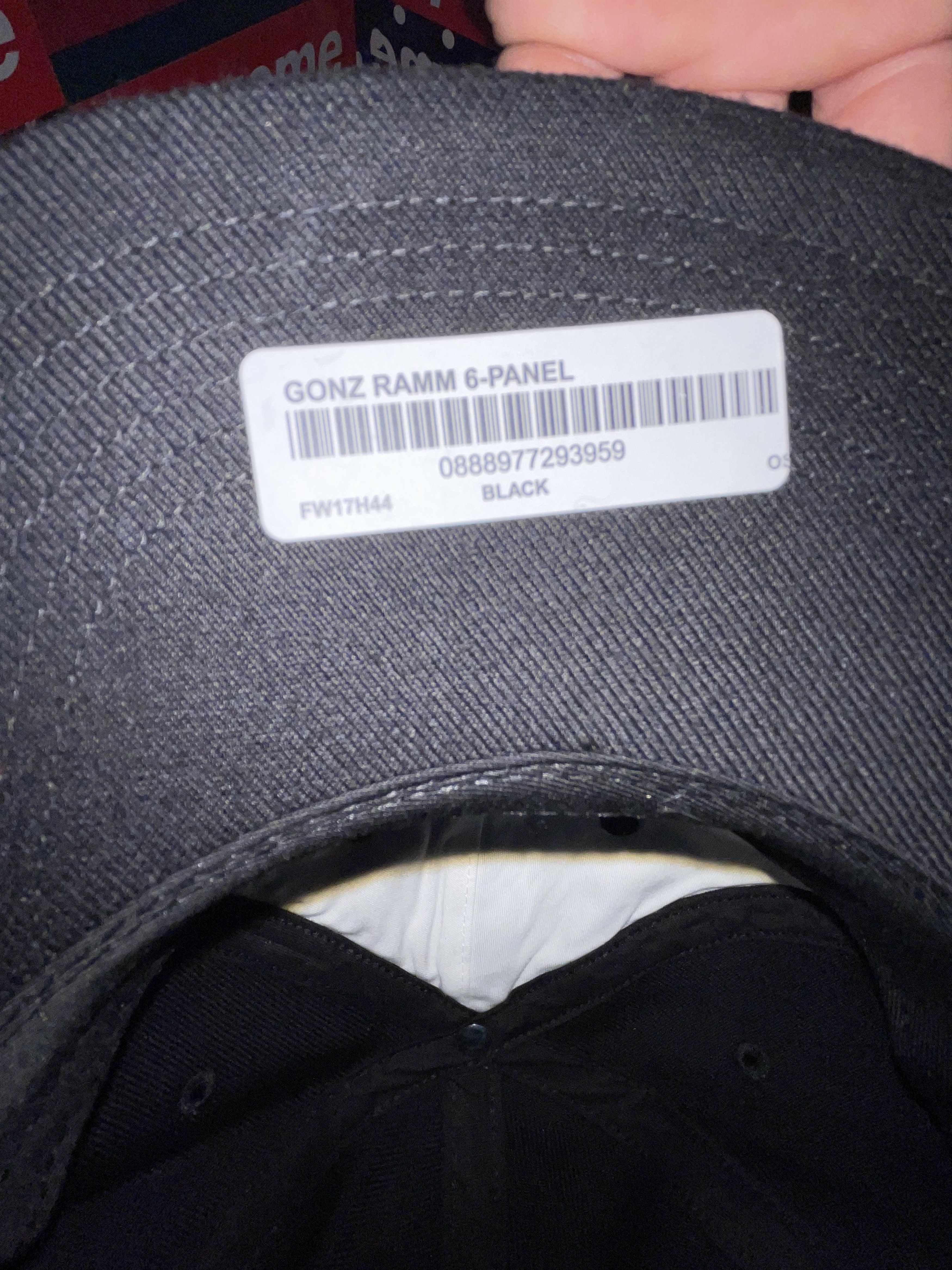Supreme Supreme Gonz Ramm 6 Panel Hat Cap FW17 NEW Size ONE SIZE - 6 Thumbnail