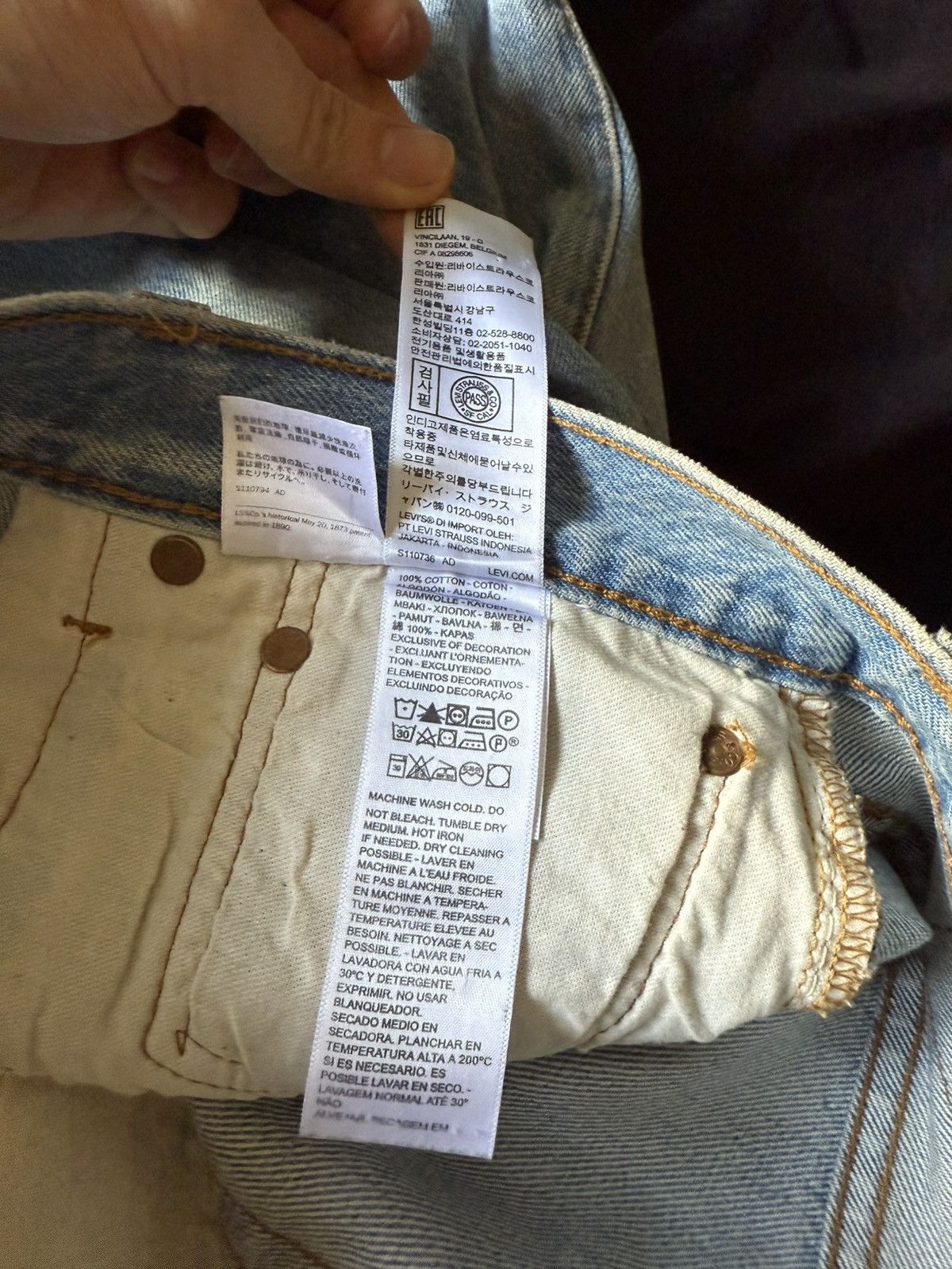 Levi's 501 denim jeans Size US 36 / EU 52 - 5 Thumbnail