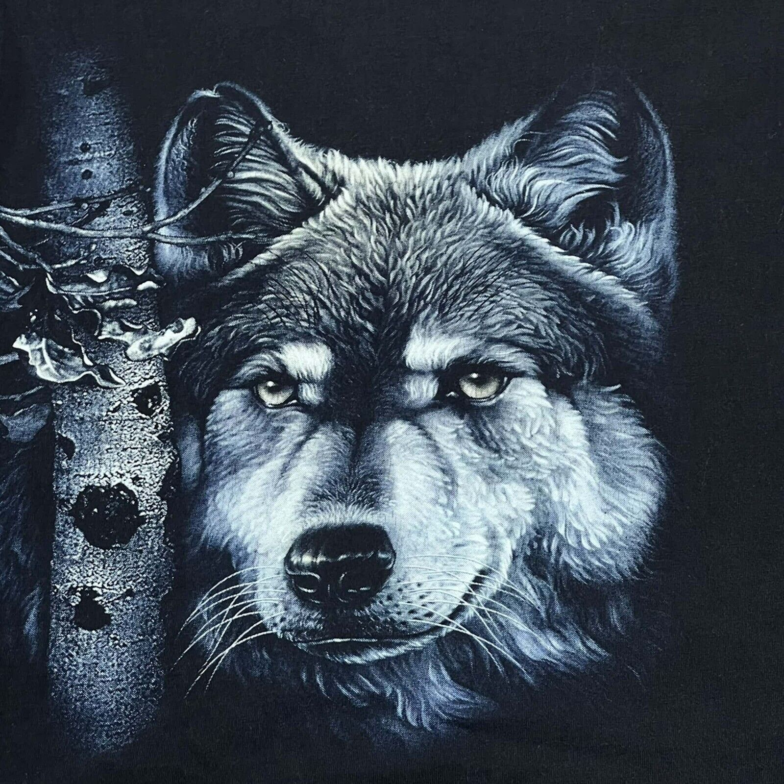 Vintage Vintage Y2K Wolf T Shirt Double Sided Animal Graphic Tee Size US L / EU 52-54 / 3 - 4 Thumbnail