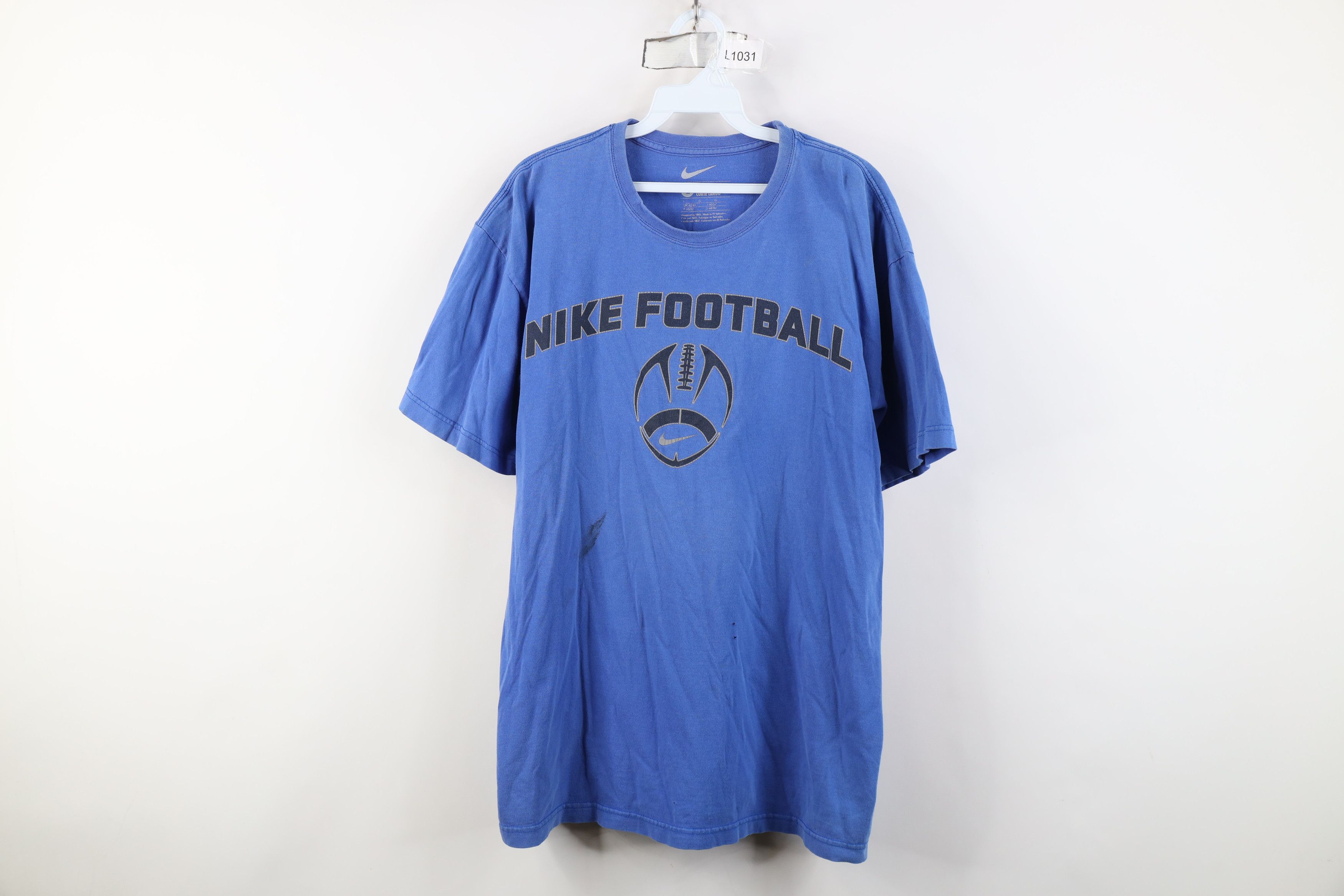 Nike Vintage Y2K Nike Football Travis Scott Center Swoosh T-Shirt Size US L / EU 52-54 / 3 - 1 Thumbnail