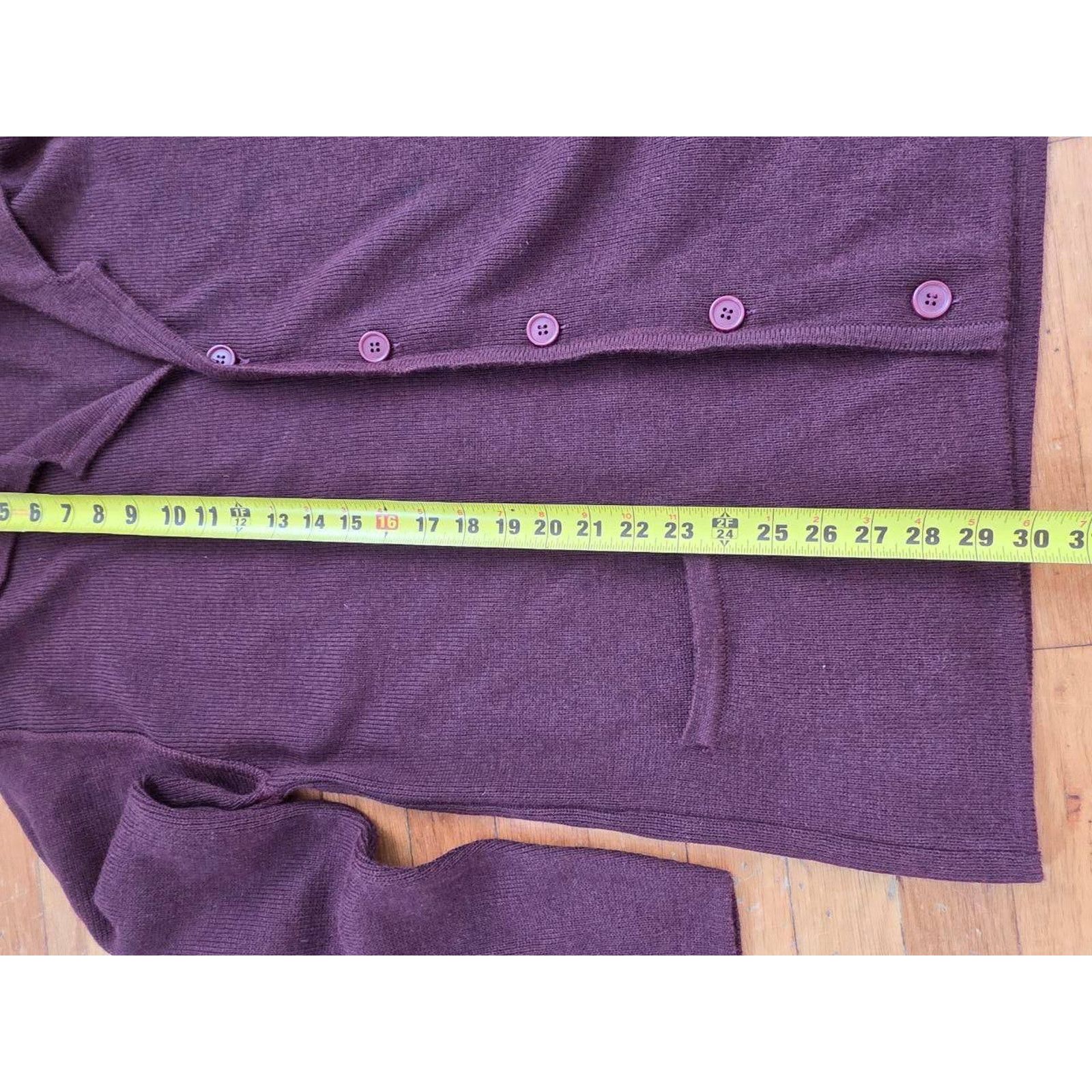 & Other Stories Raffi merino wool Sweater pocket Maroon M A001403 Size M / US 6-8 / IT 42-44 - 8 Thumbnail