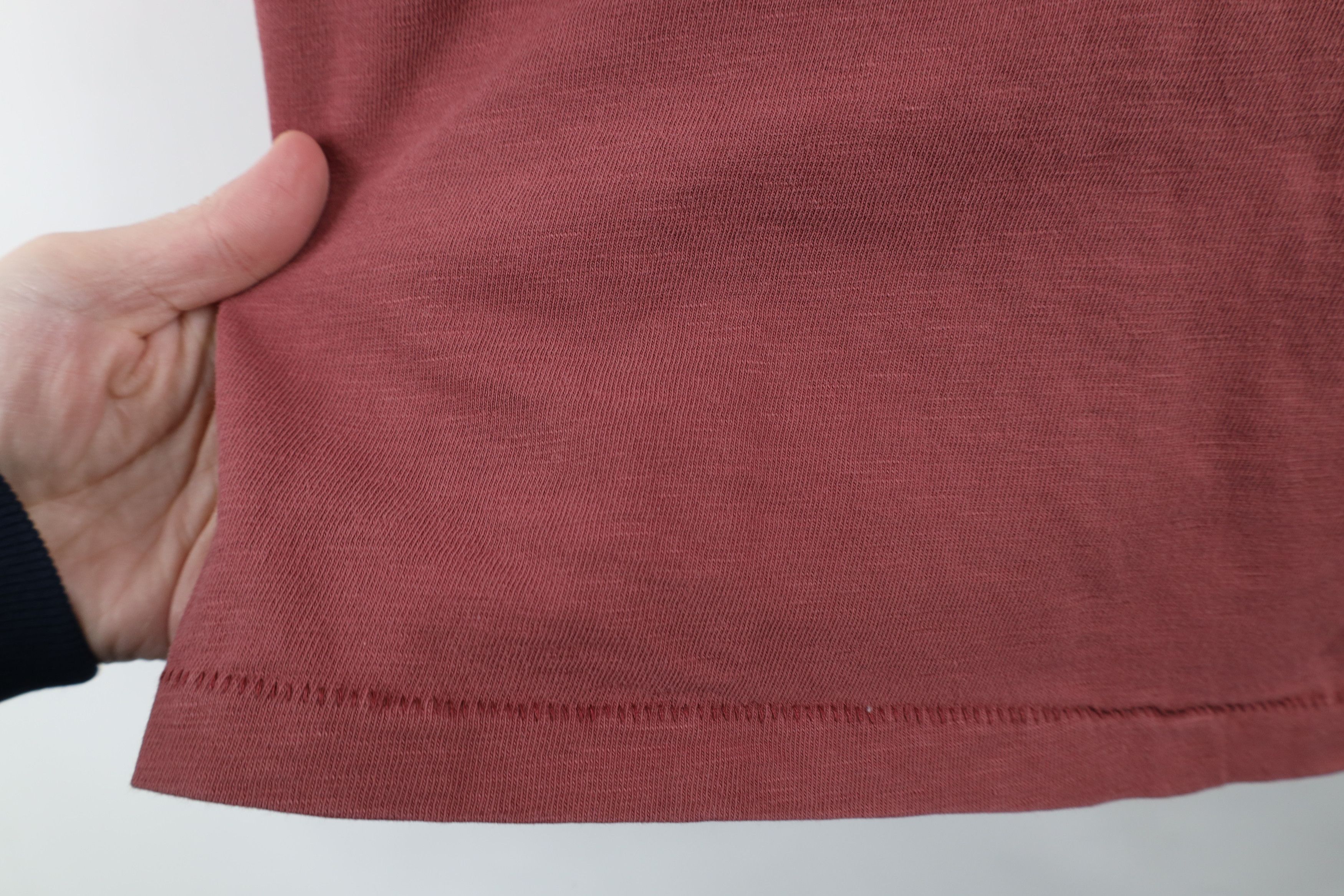 J.Crew × Vintage J Crew Dye Stonewash Knit Long Sleeve Henley T-Shirt Red Size US M / EU 48-50 / 2 - 7 Thumbnail