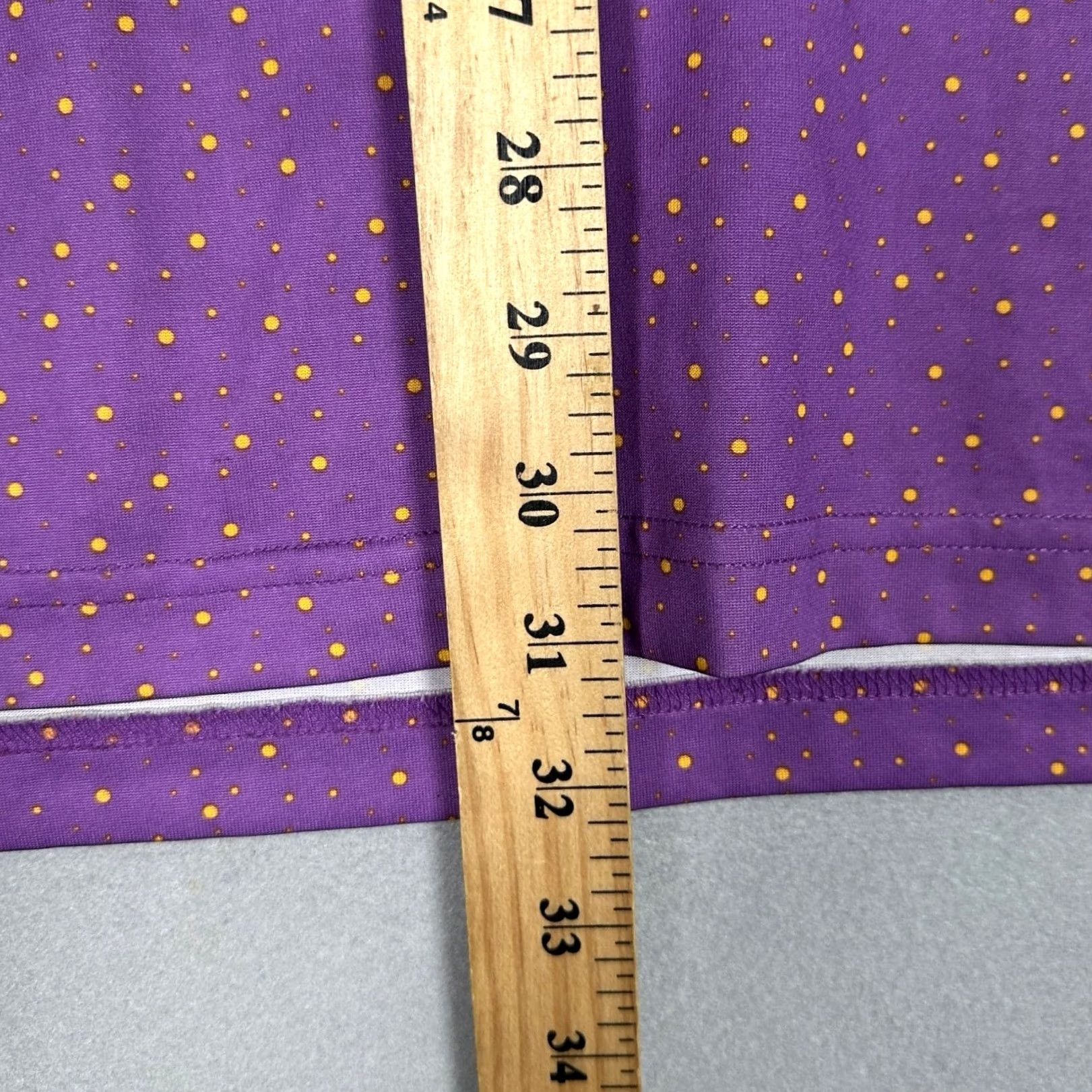 Vintage Donald Ross Polo Shirt Mens XL Purple Yellow Micro Dot Performance Golf Size US XL / EU 56 / 4 - 7 Thumbnail