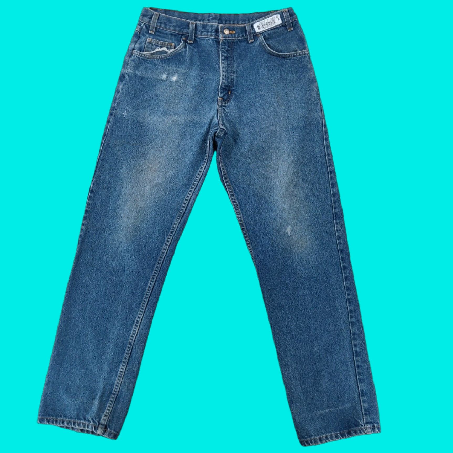 Denime Westex Indura Jeans Mens 36x36 Blue Flame-Resistant Distressed Denim 5-Pocket Regular Inseam 36 Size US 36 / EU 52 - 1 Thumbnail