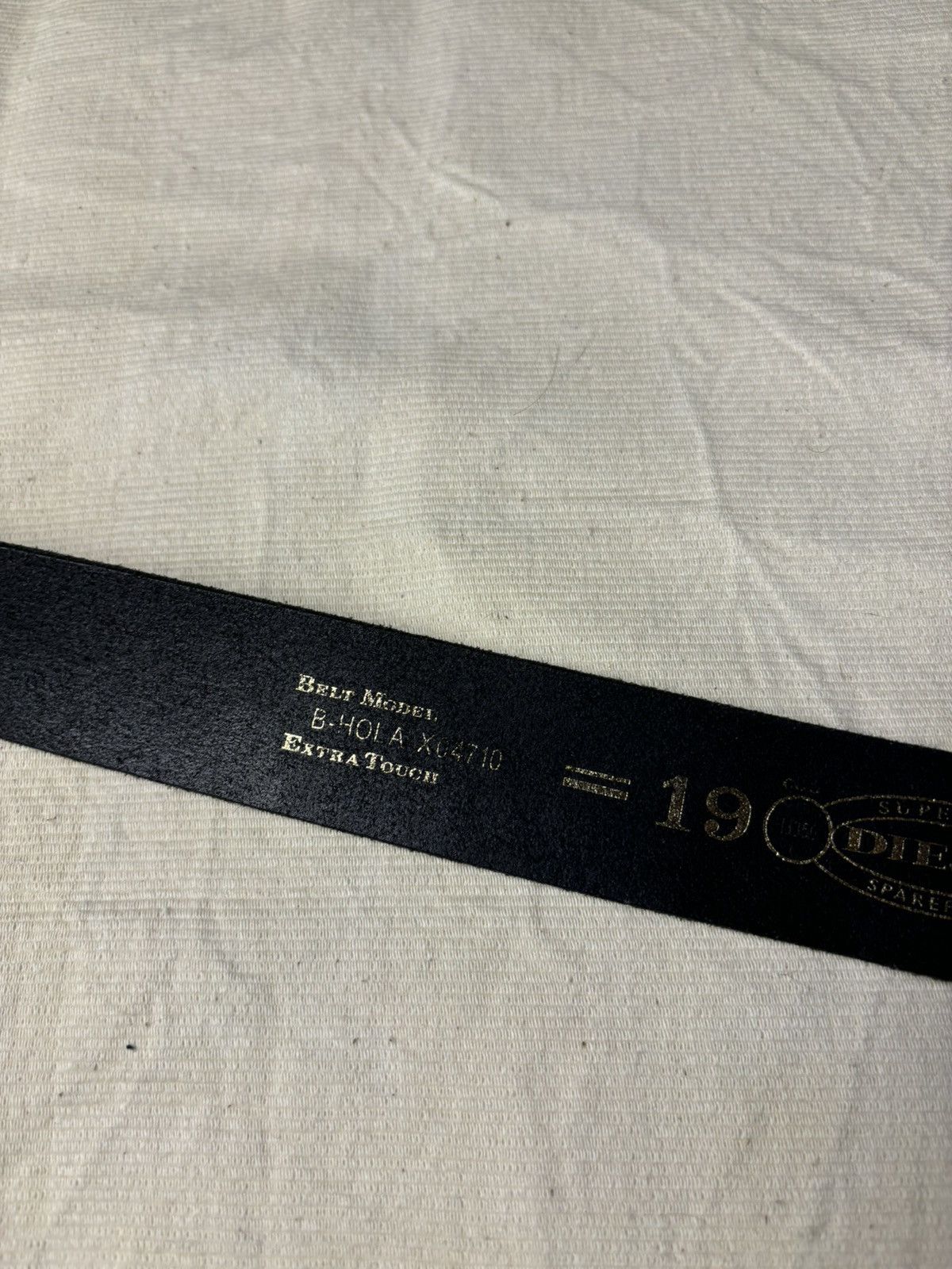 Diesel × Diesel Black Gold Diesel Black Leather Belt Size ONE SIZE - 7 Thumbnail