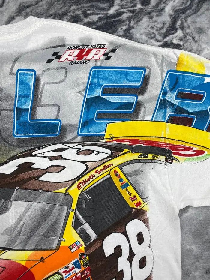 Vintage Chase Elliott Sadler M&M Nascar Racing T-Shirt AOP 2005 Size US XL / EU 56 / 4 - 9 Thumbnail
