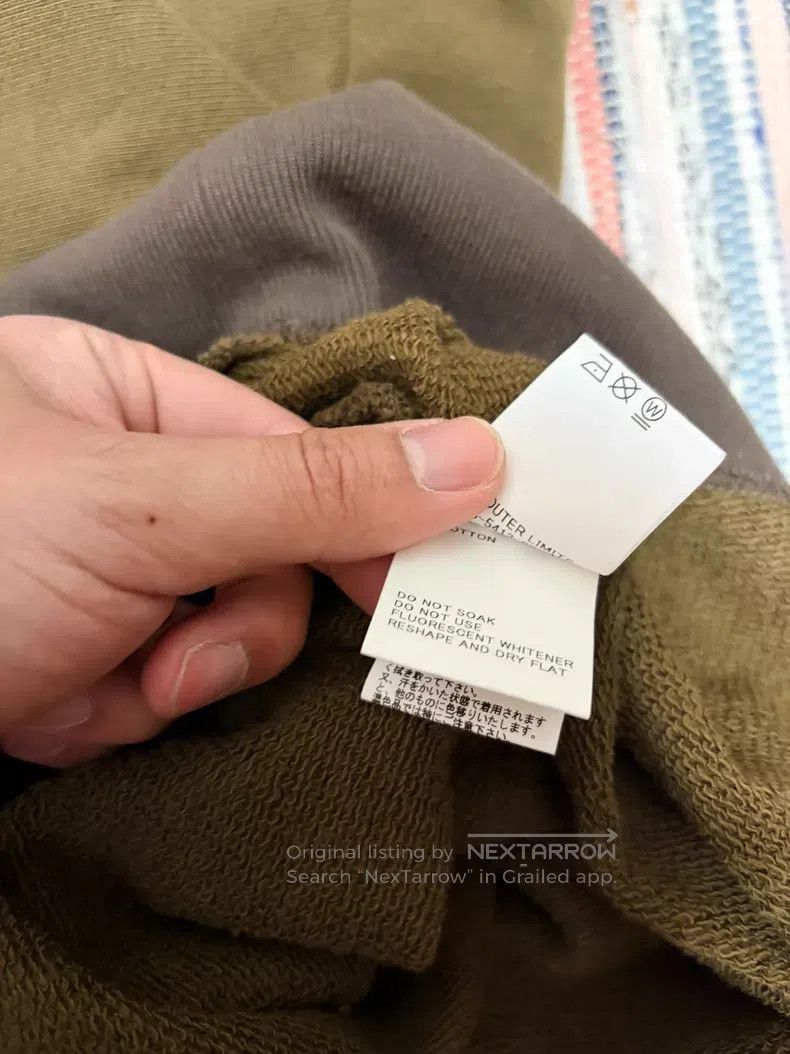 Nigel Cabourn Nigel Cabourn Vintage collar half-zip warm-up hoodie, mili Size US M / EU 48-50 / 2 - 4 Thumbnail