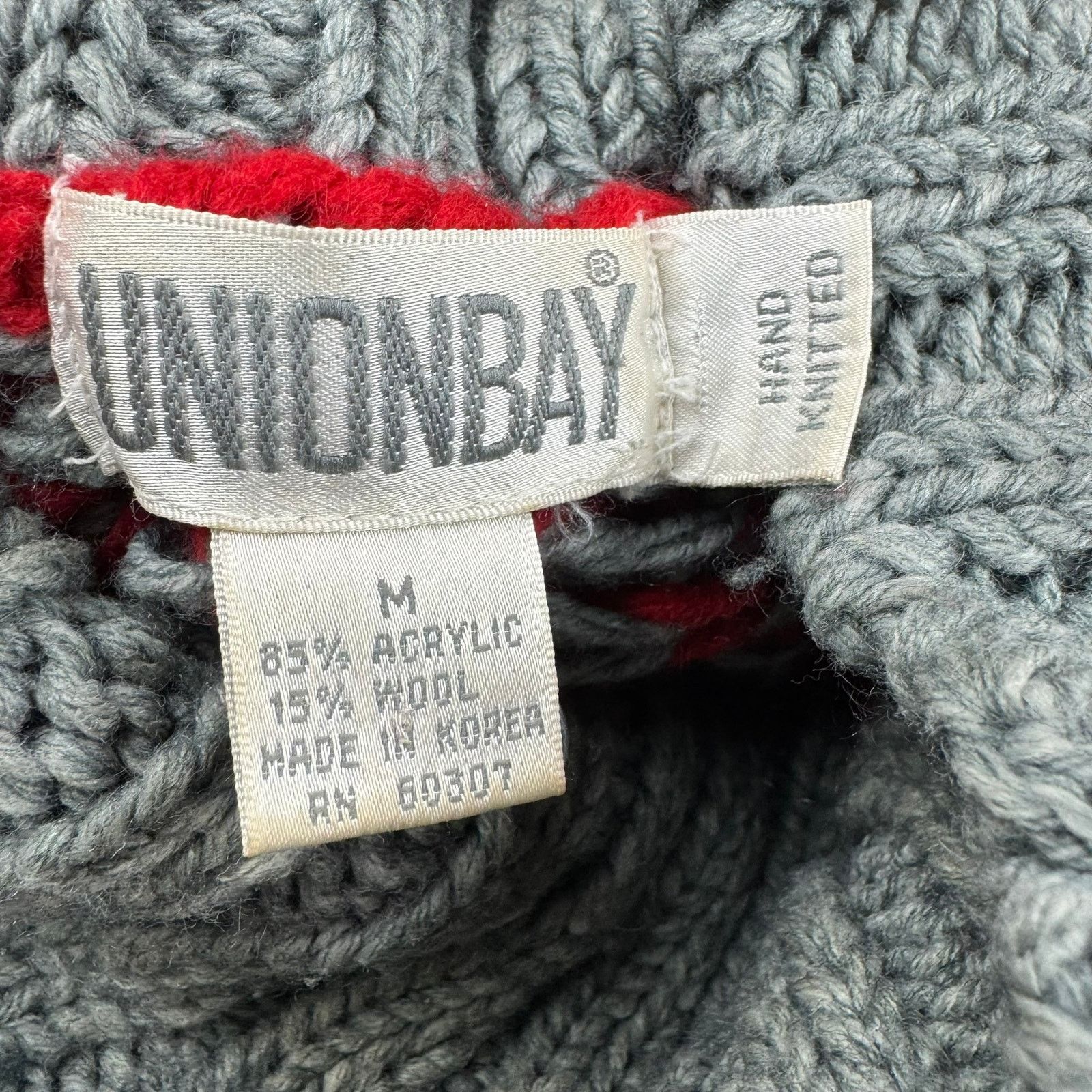 Other Vintage Y2K Union Bay Cable Knit Sweater - Medium Size M / US 6-8 / IT 42-44 - 5 Thumbnail