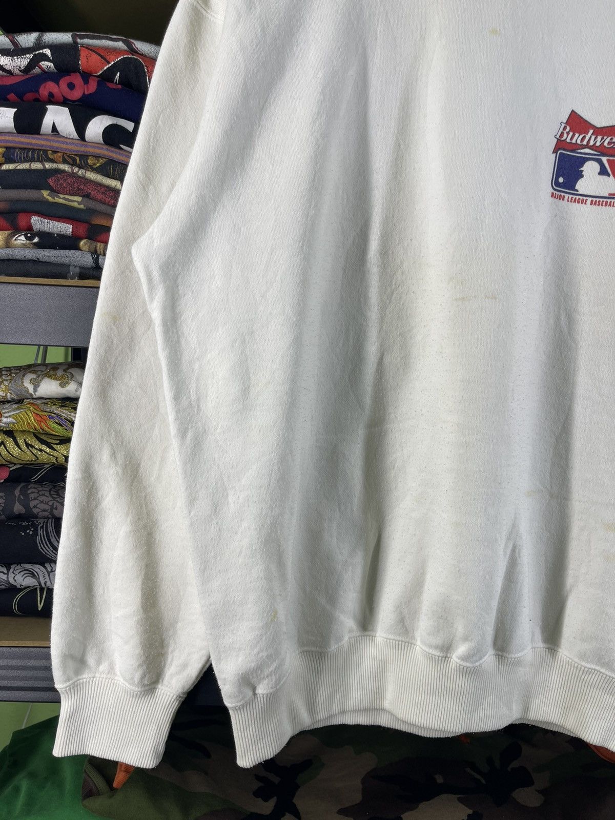 Budweiser Vintage 90's Budweiser Baseball Team MLB Sponsor Sweatshirt Size US L / EU 52-54 / 3 - 4 Thumbnail