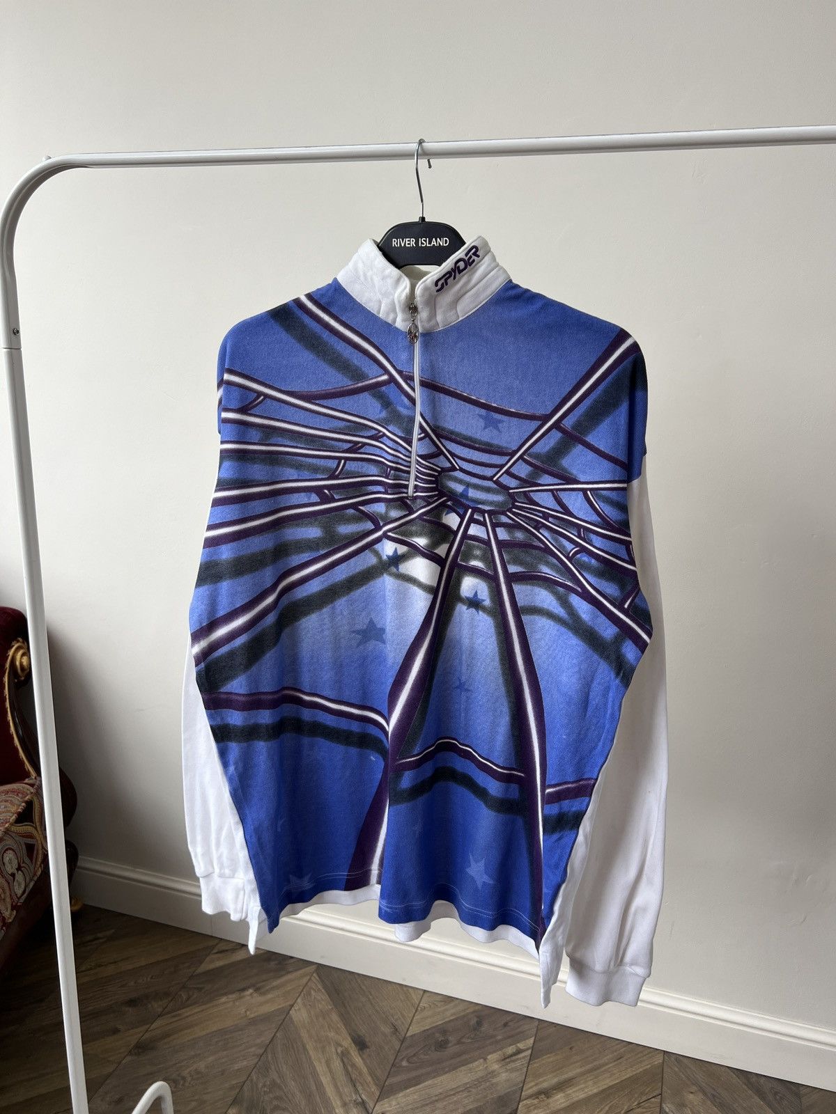 Spyder Vintage 90s Y2K Spyder Spider Web Big Logo Long Sleeve Stars Size US M / EU 48-50 / 2 - 3 Thumbnail