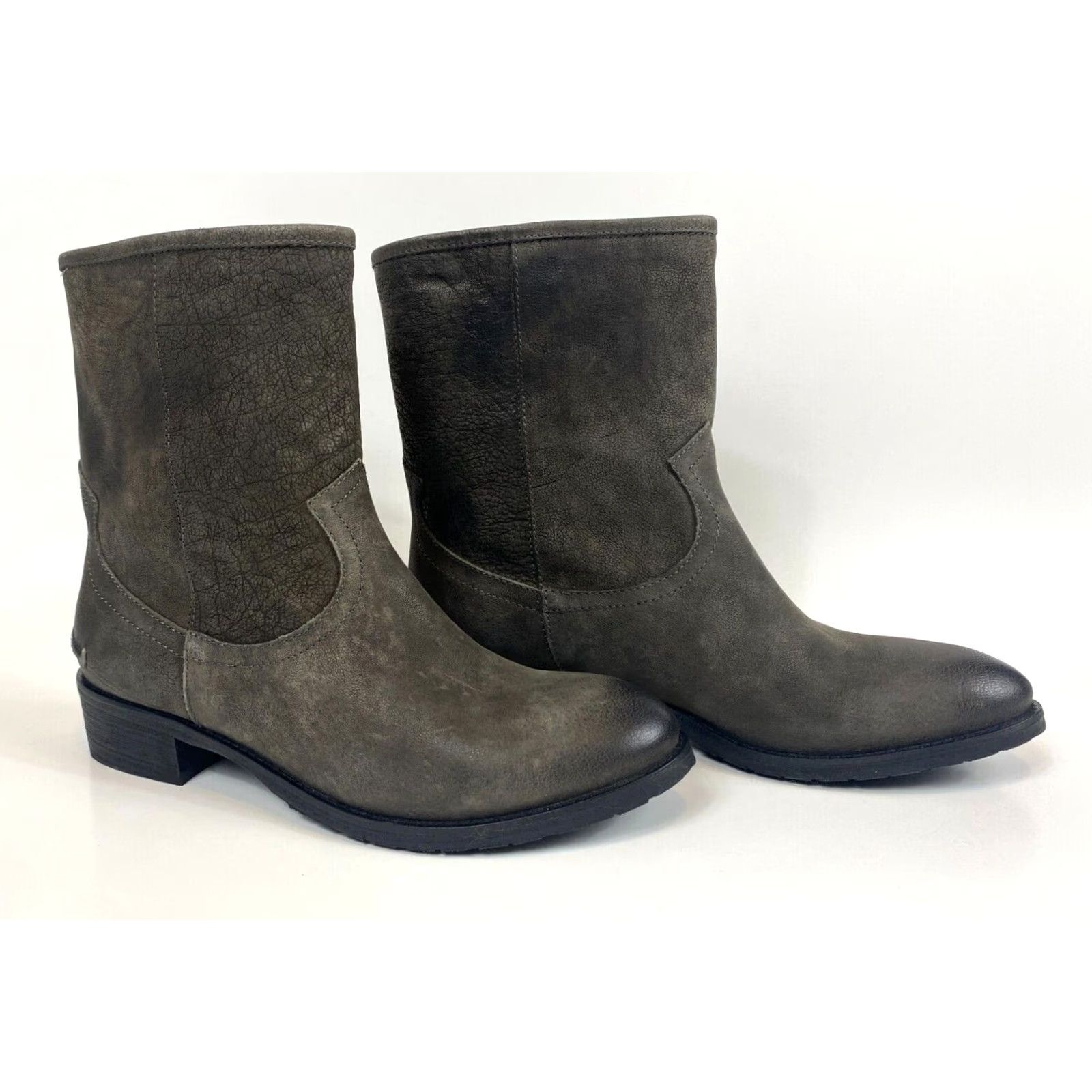 Vintage Carlo Pazolini Vera Gomma Leather Boots Women US 6.5 EU 37 Gray Leather Bootie NWOB Vintage? Size US 7 / IT 37 - 2 Thumbnail