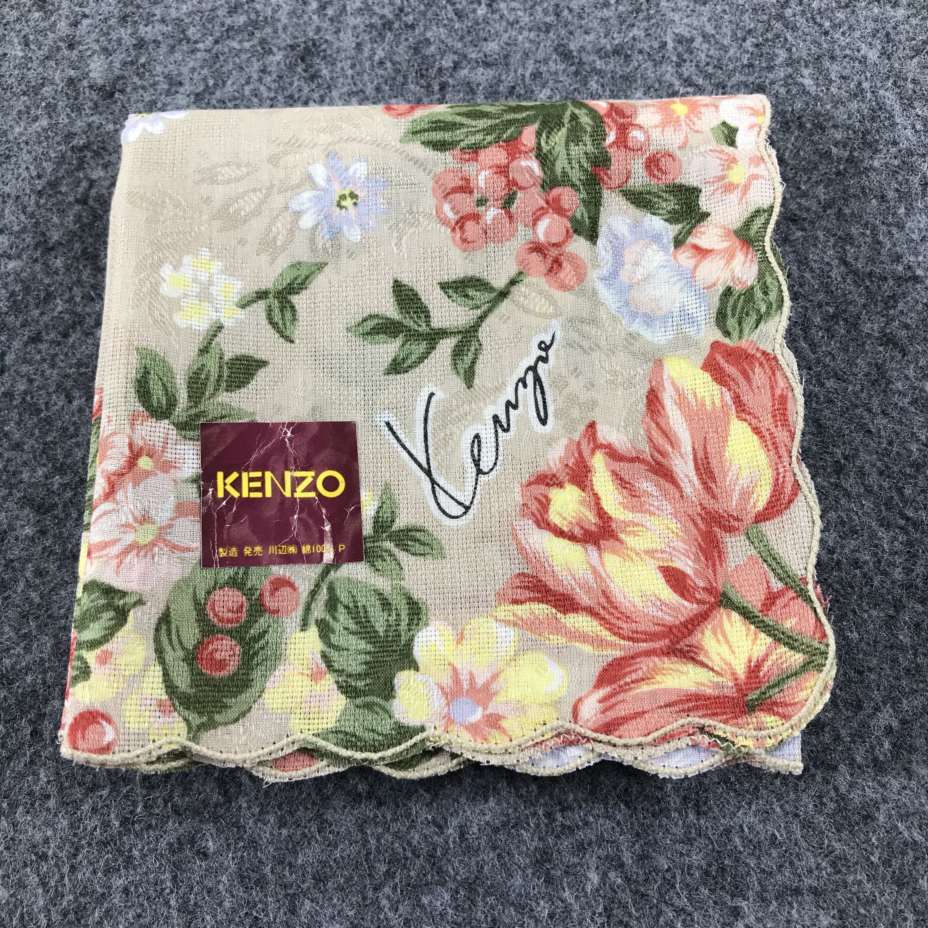 Kenzo Kenzo Floral Handkerchief Neckerchief Bandana H371 Size ONE SIZE - 7 Thumbnail
