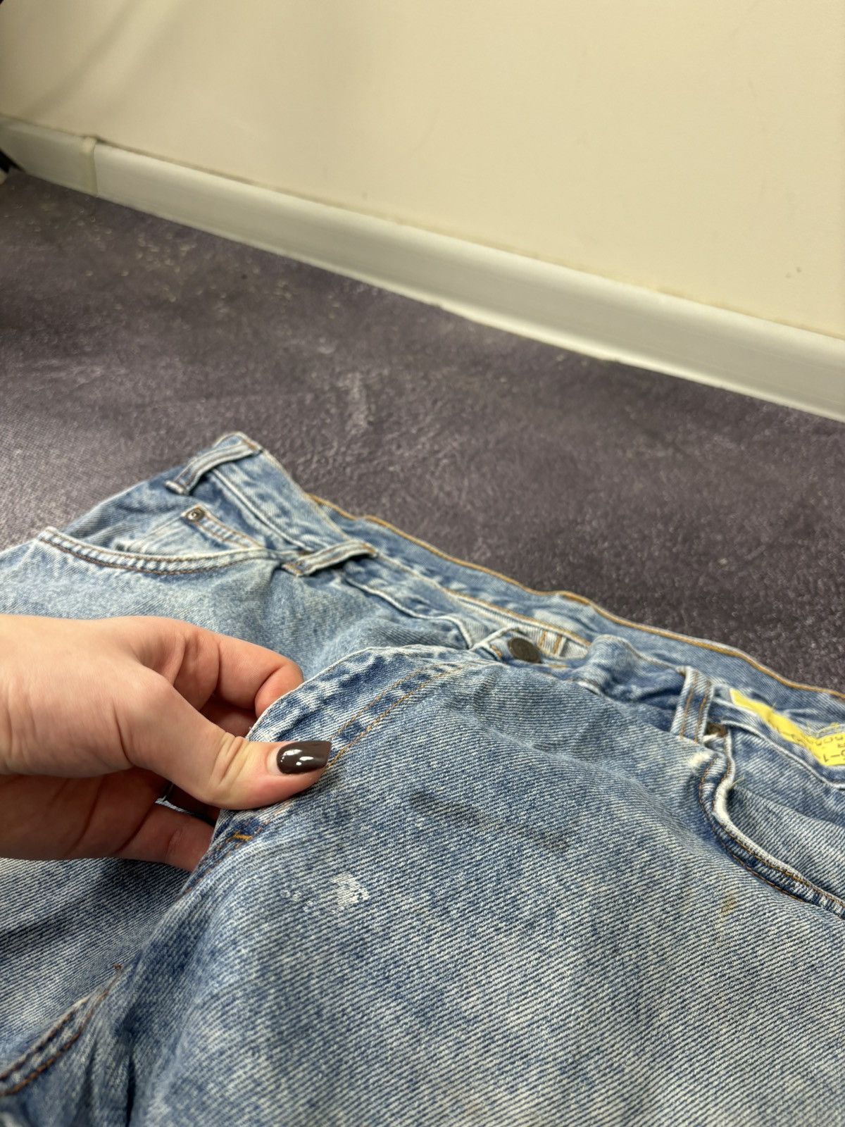 Dickies Vintage Dickies Y2K Faded Blue Denim Work Hype Baggy Jeans Size US 38 / EU 54 - 13 Thumbnail