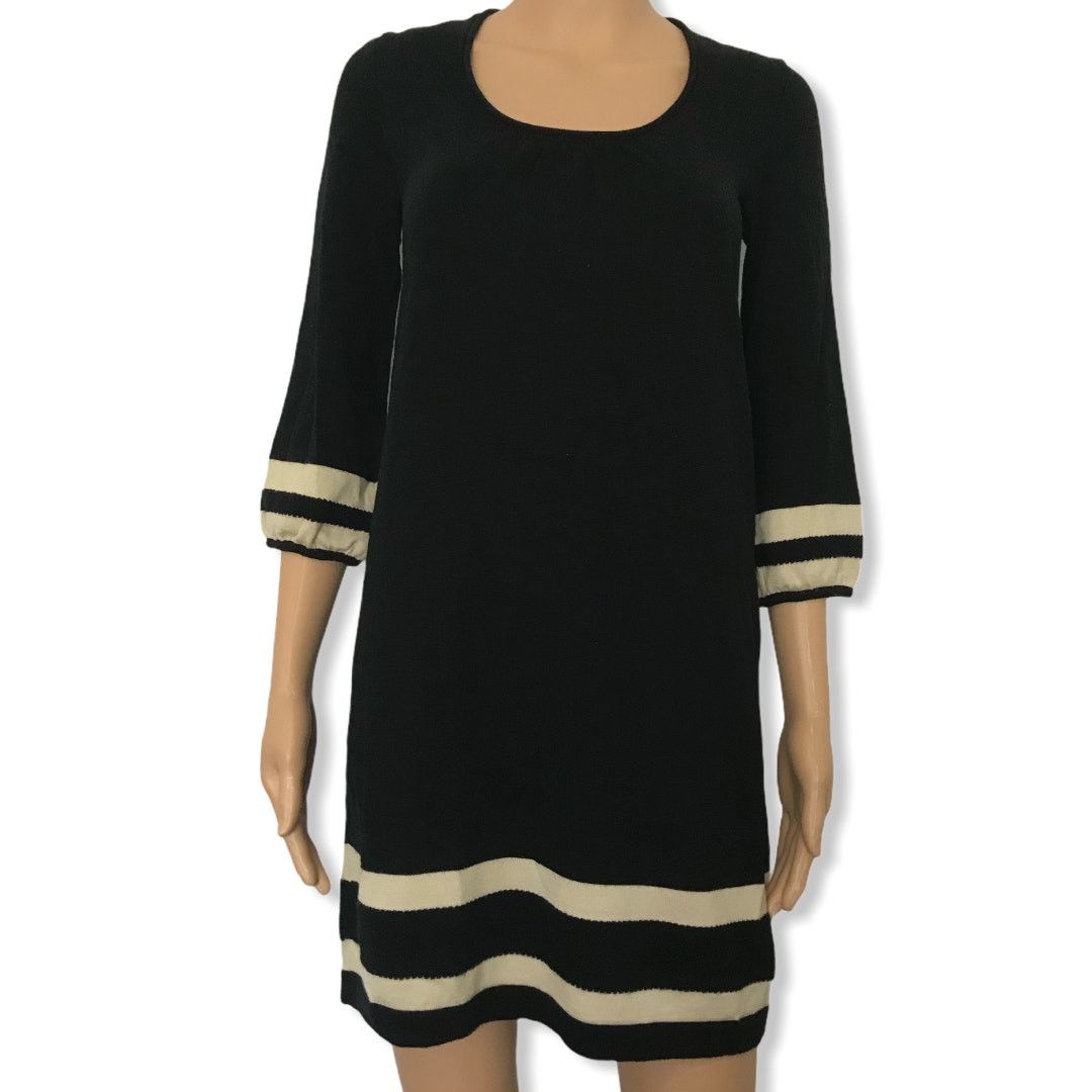 Lilly Pulitzer Lilly Pulitzer Black Connie Merino Wool Sweater Dress S Size S / US 4 / IT 40 - 2 Thumbnail